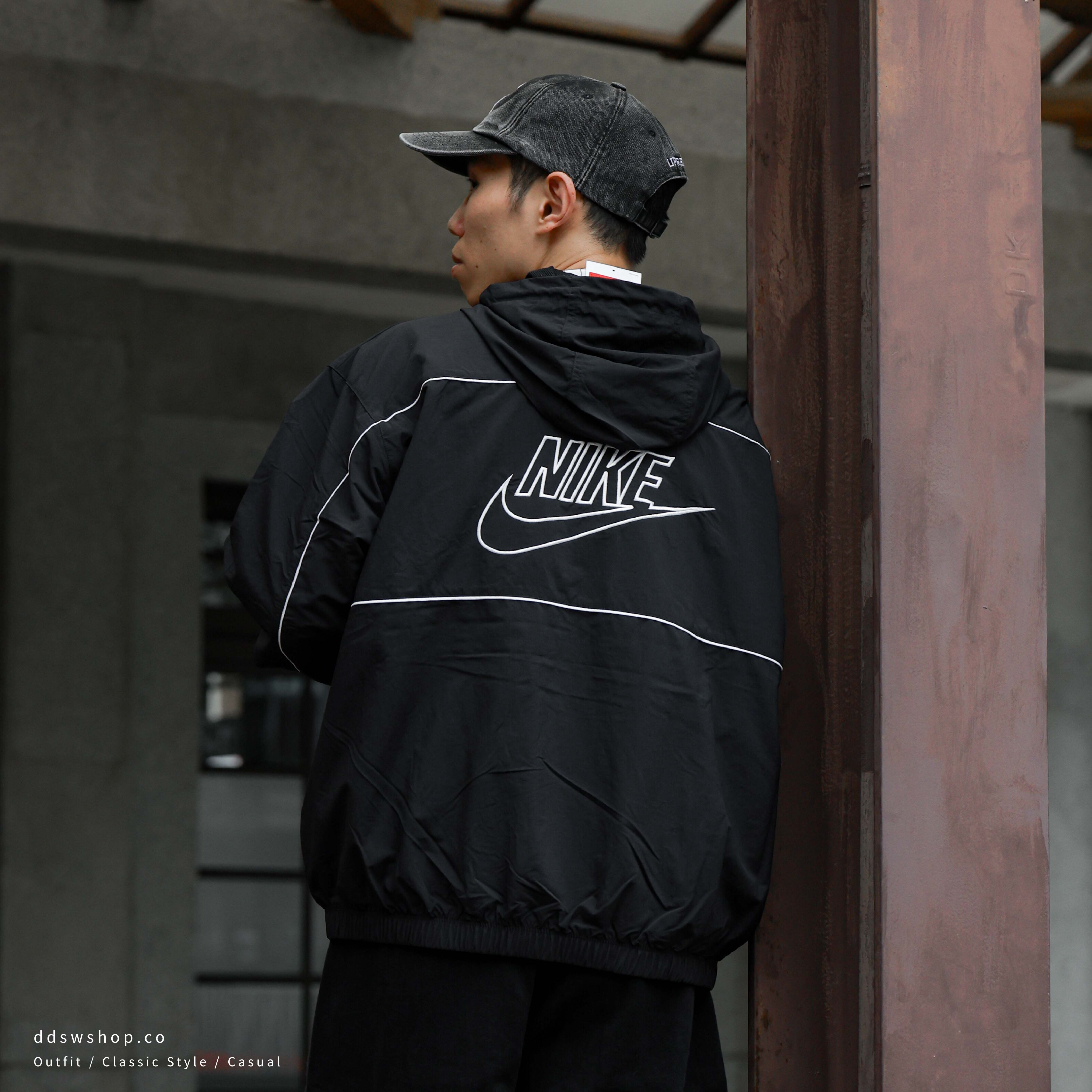 "代購" NIKE CLUB 輕量尼龍 防風 連帽外套 HJ2013-010