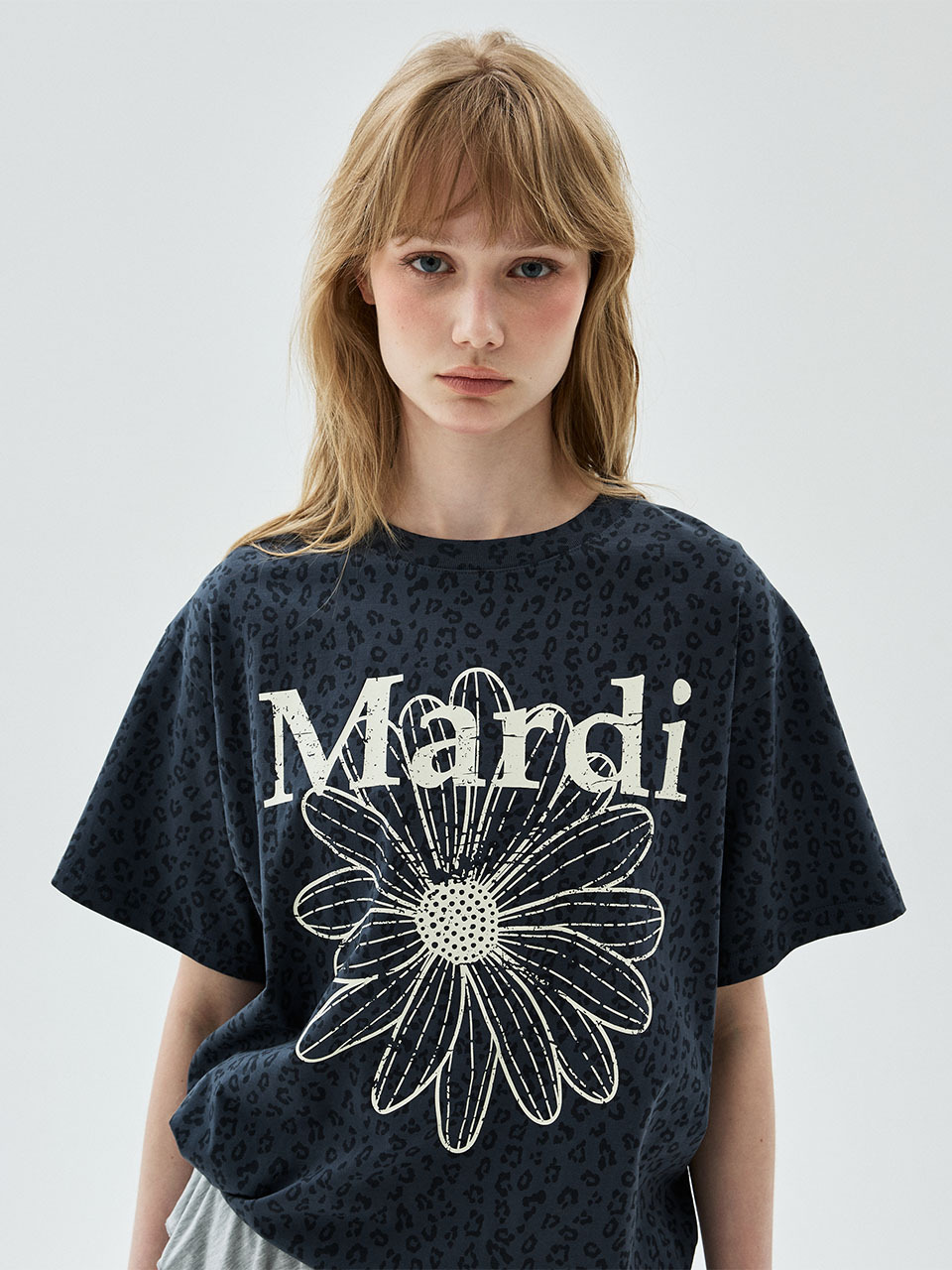 Mardi Mercredi TSHIRT LEOPARD FLOWERMARDI CRACKED