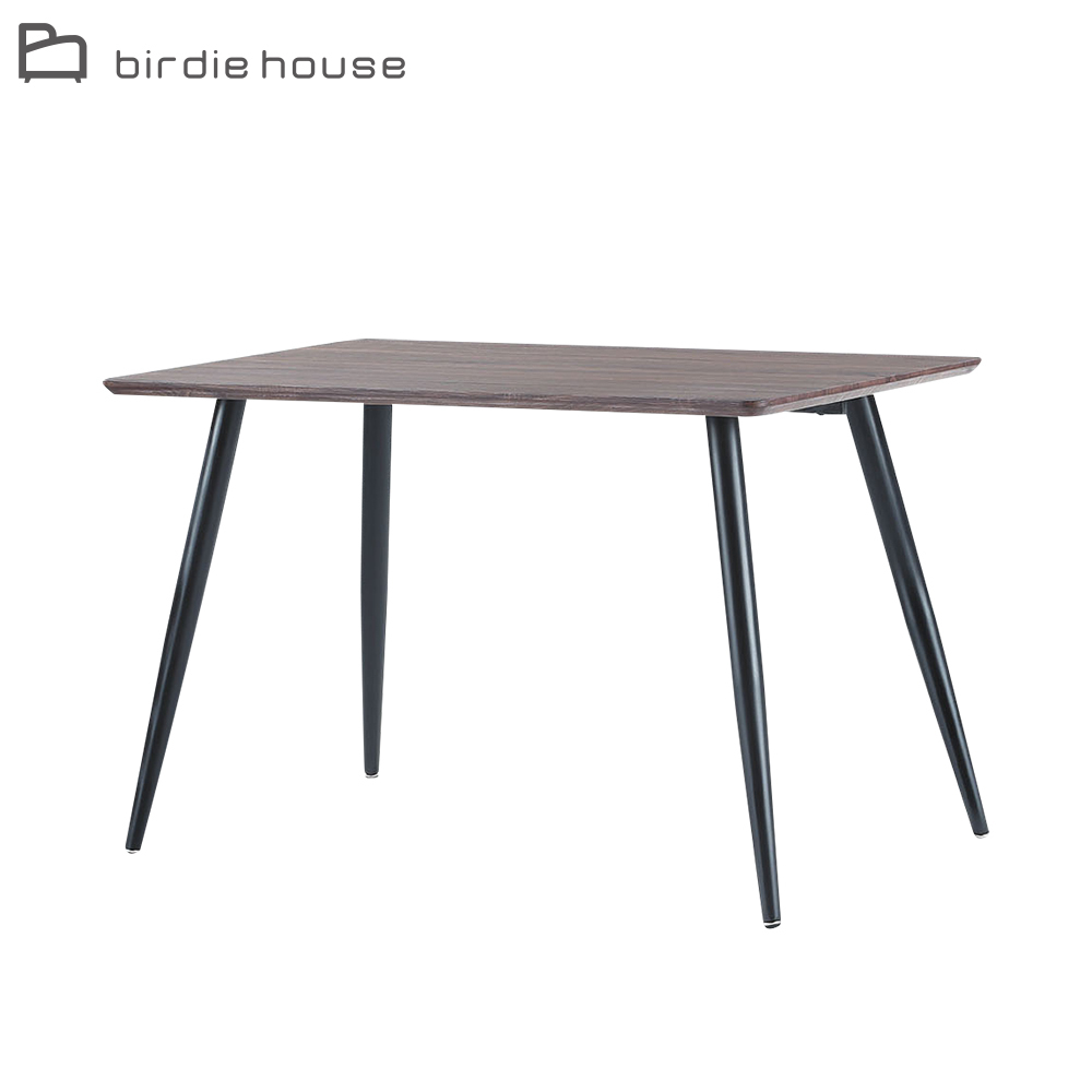 柏蒂家居-德古拉4尺工業風餐桌/工作桌/休閒桌-胡桃色