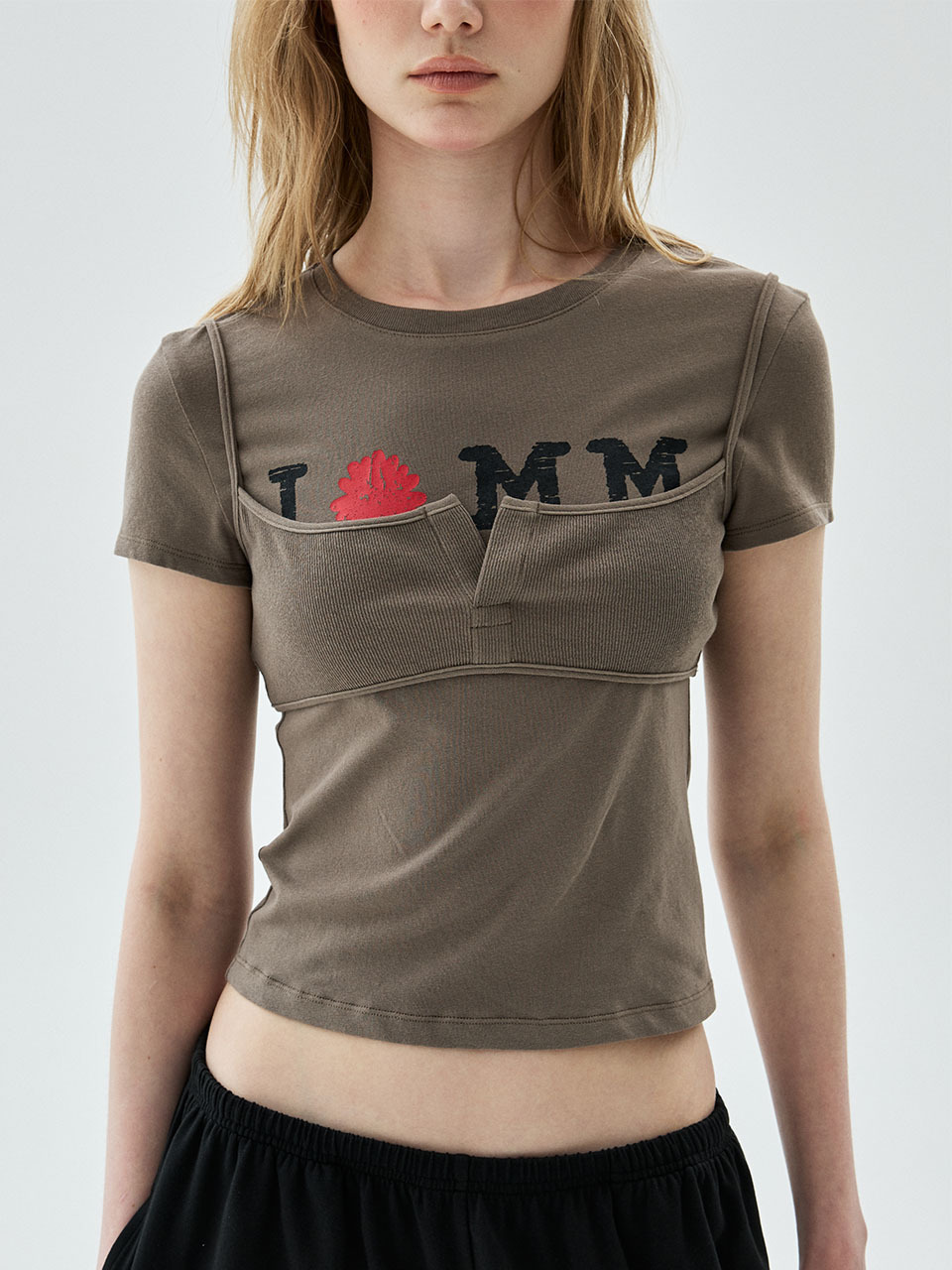 Mardi Mercredi TSHIRT CRACKED IFMM LAYERED DETAIL