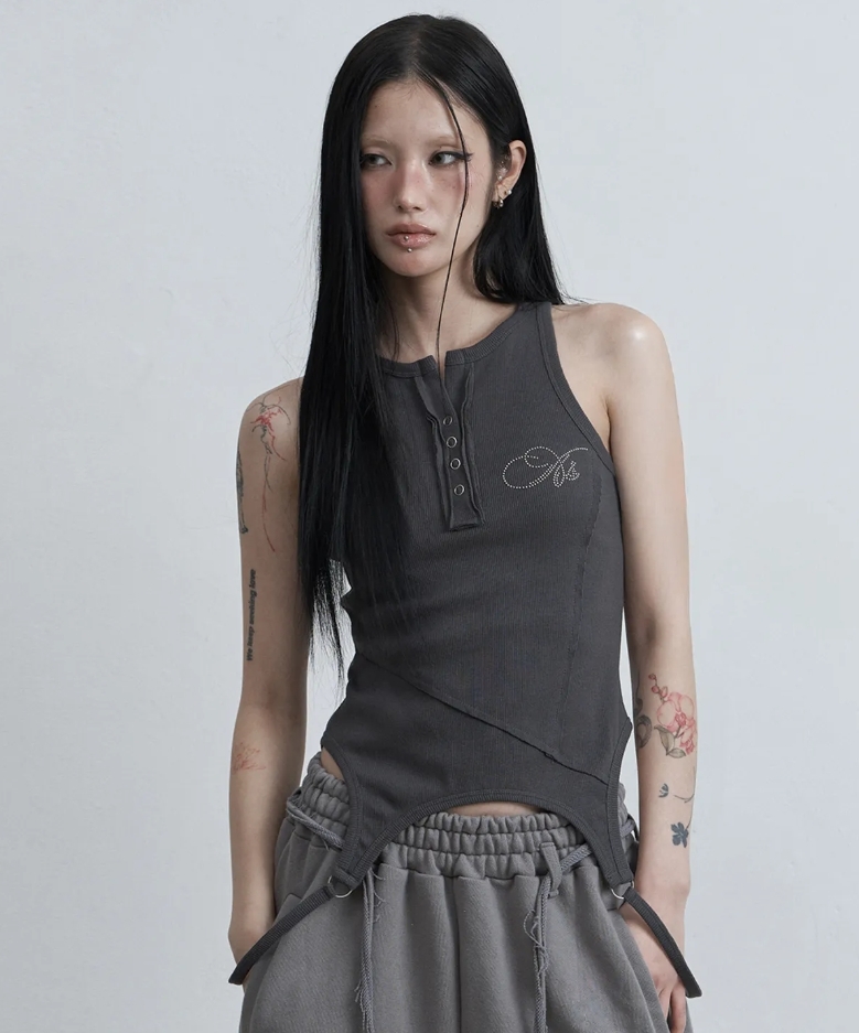 （預購）AS YOU ARE 不規則無袖背心 AS26SMTOP12