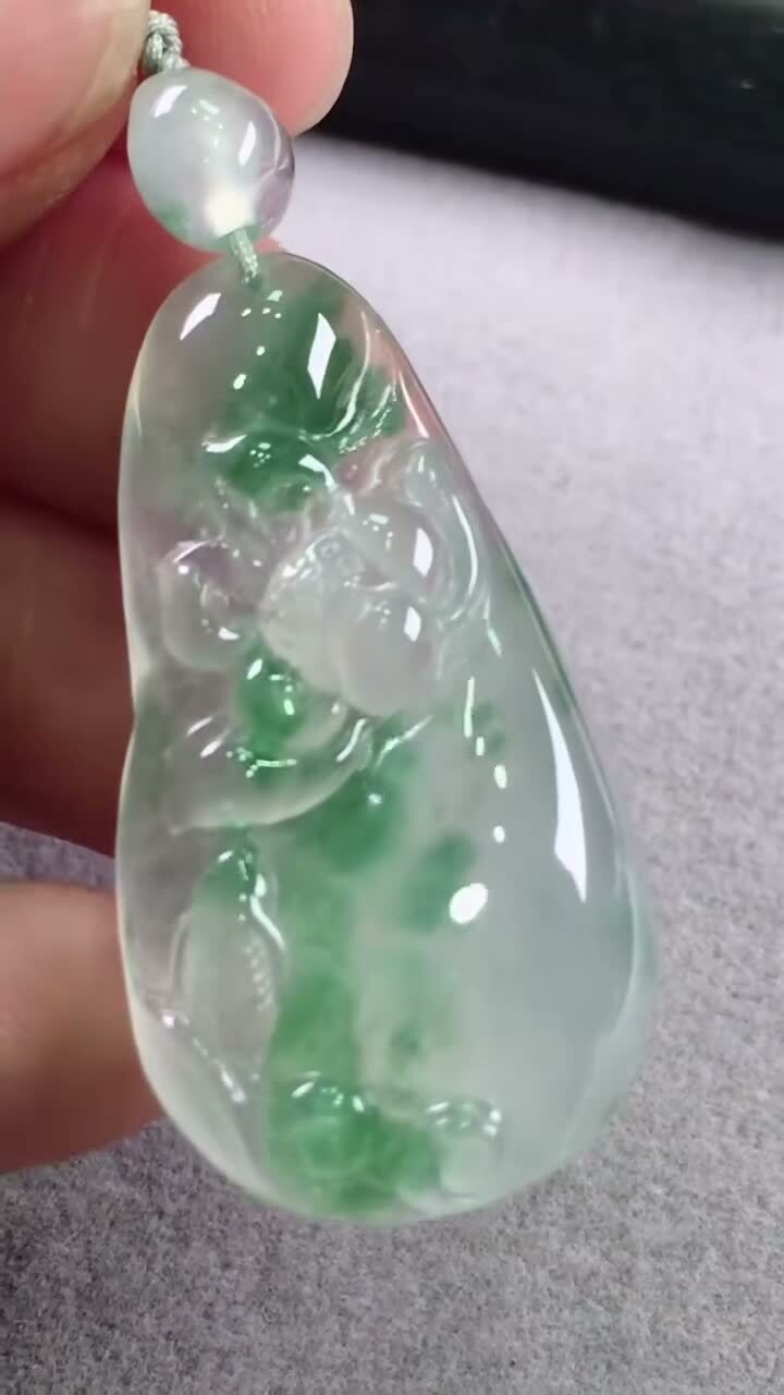 翡翠年年有餘,天然翡翠A玉, 緬甸玉, Jade, Jadeite