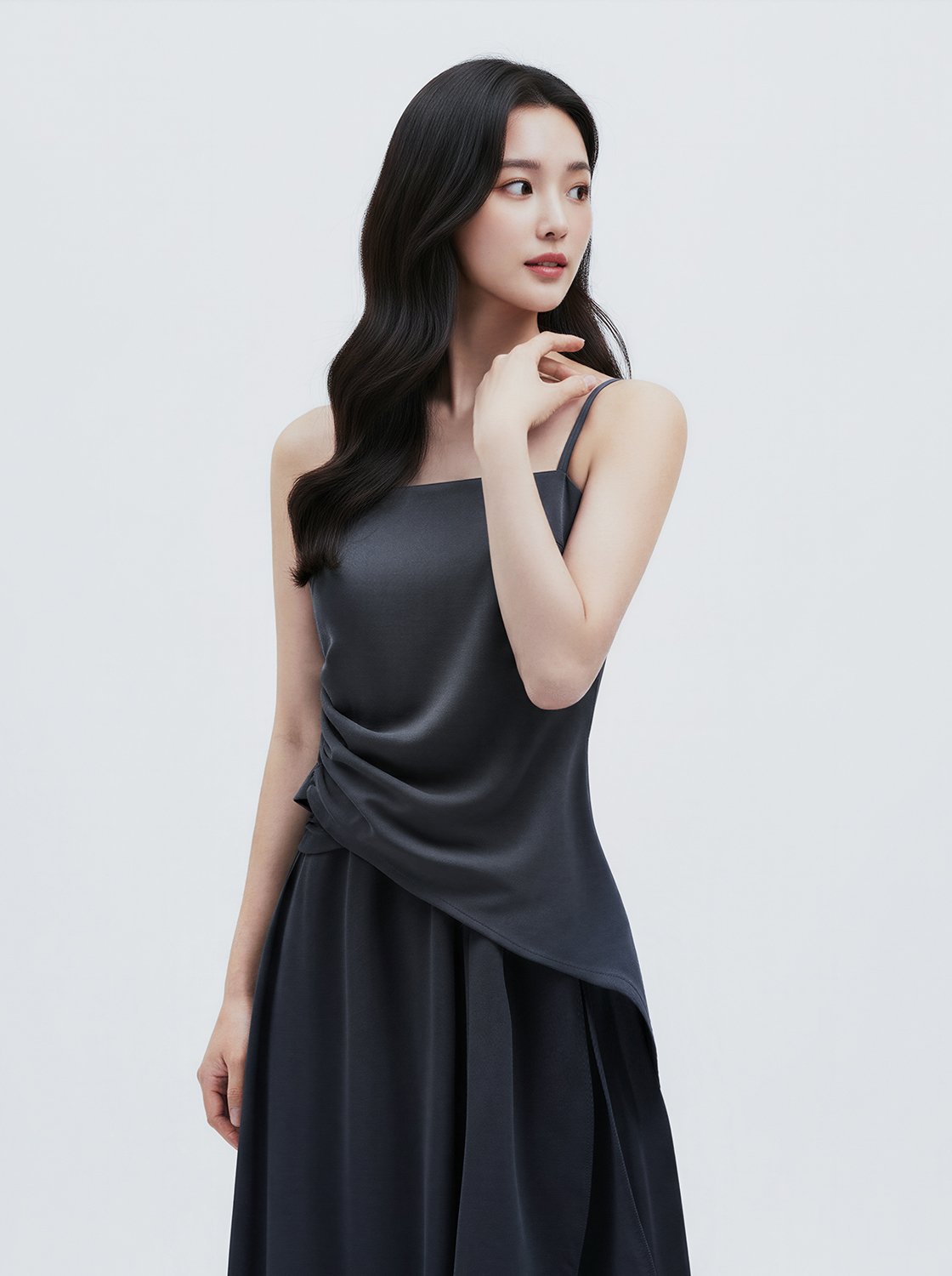 【期間限定】簡約綁帶長裙