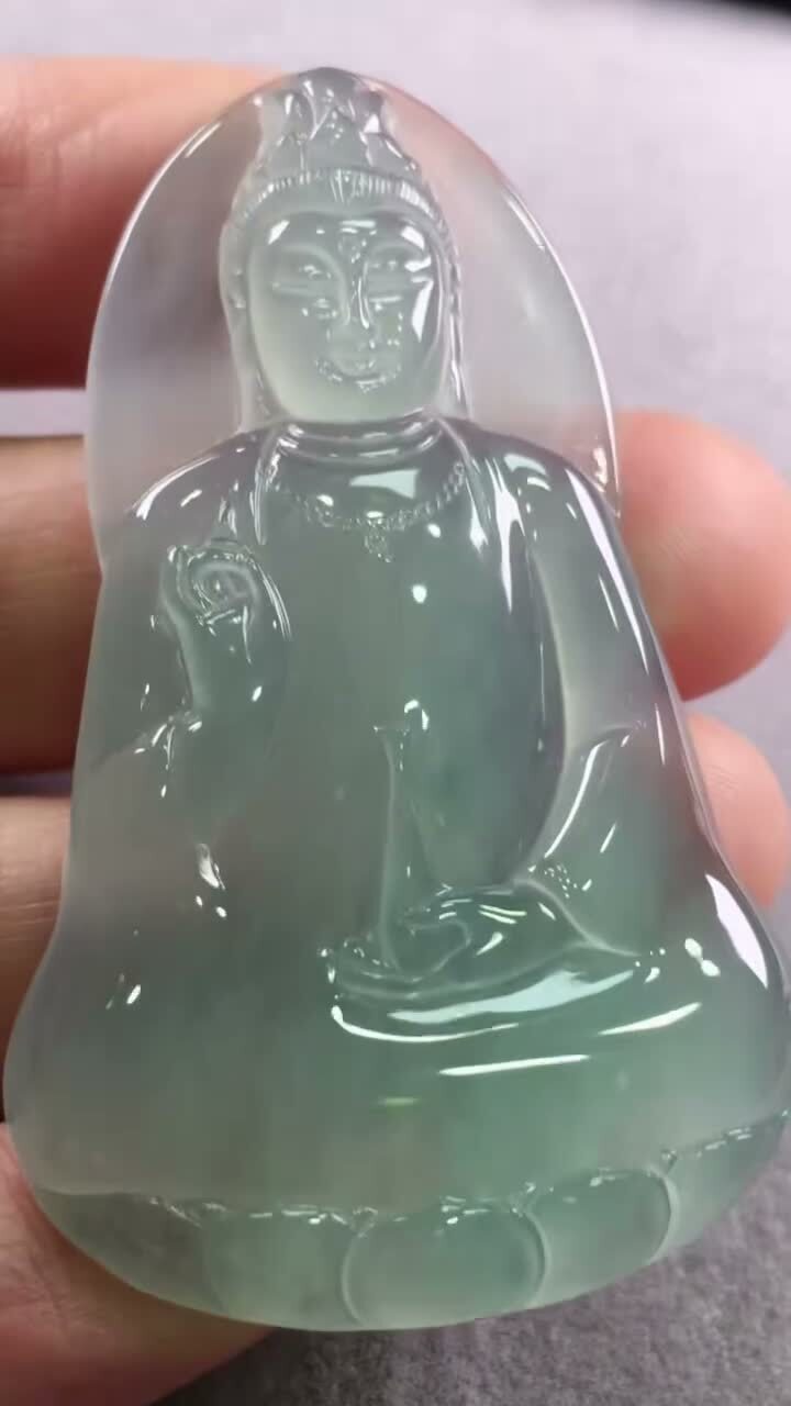 410348 翡翠素衣觀音