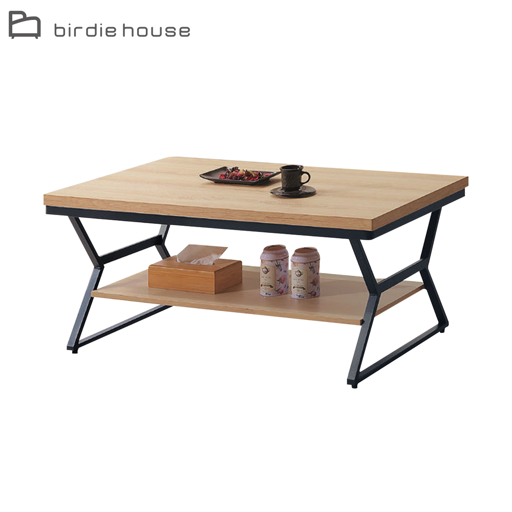 柏蒂家居-席恩工業風4尺開放式大茶几