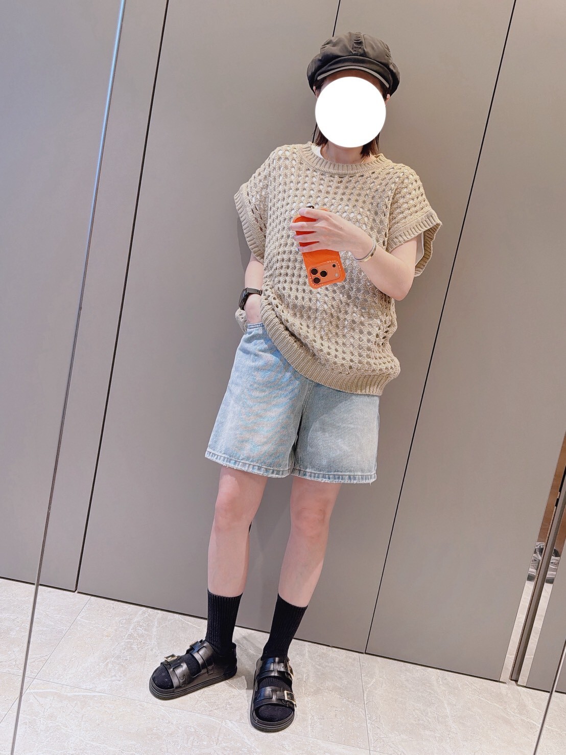 ᴴᴼᵀ ▸▸店長推薦◃◃ 春夏新款/洞洞針織包肩背心 MANIFEST正韓🇰🇷