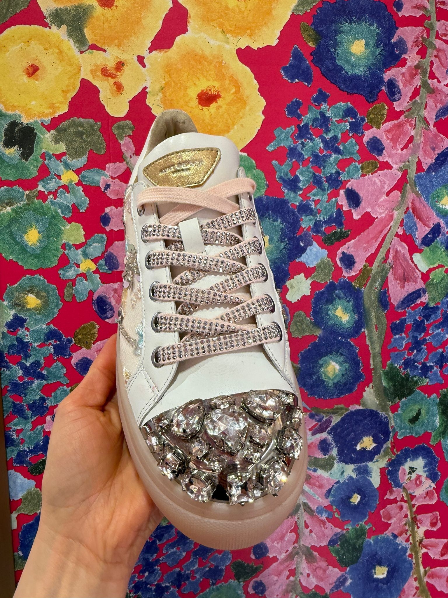 英國代購 -KG Kurt Geiger KG Kurt Geiger CRYSTAL TOECAP CUPSOLE WHITE/OTH