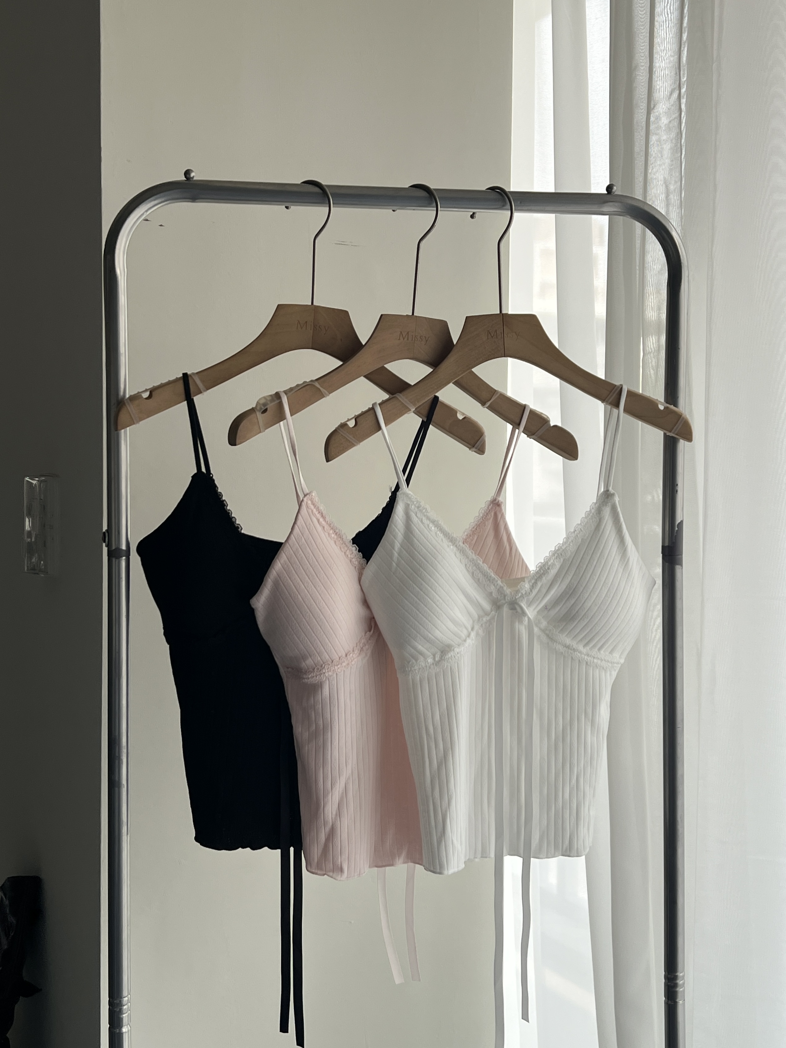 蕾絲胸墊棉質小背心