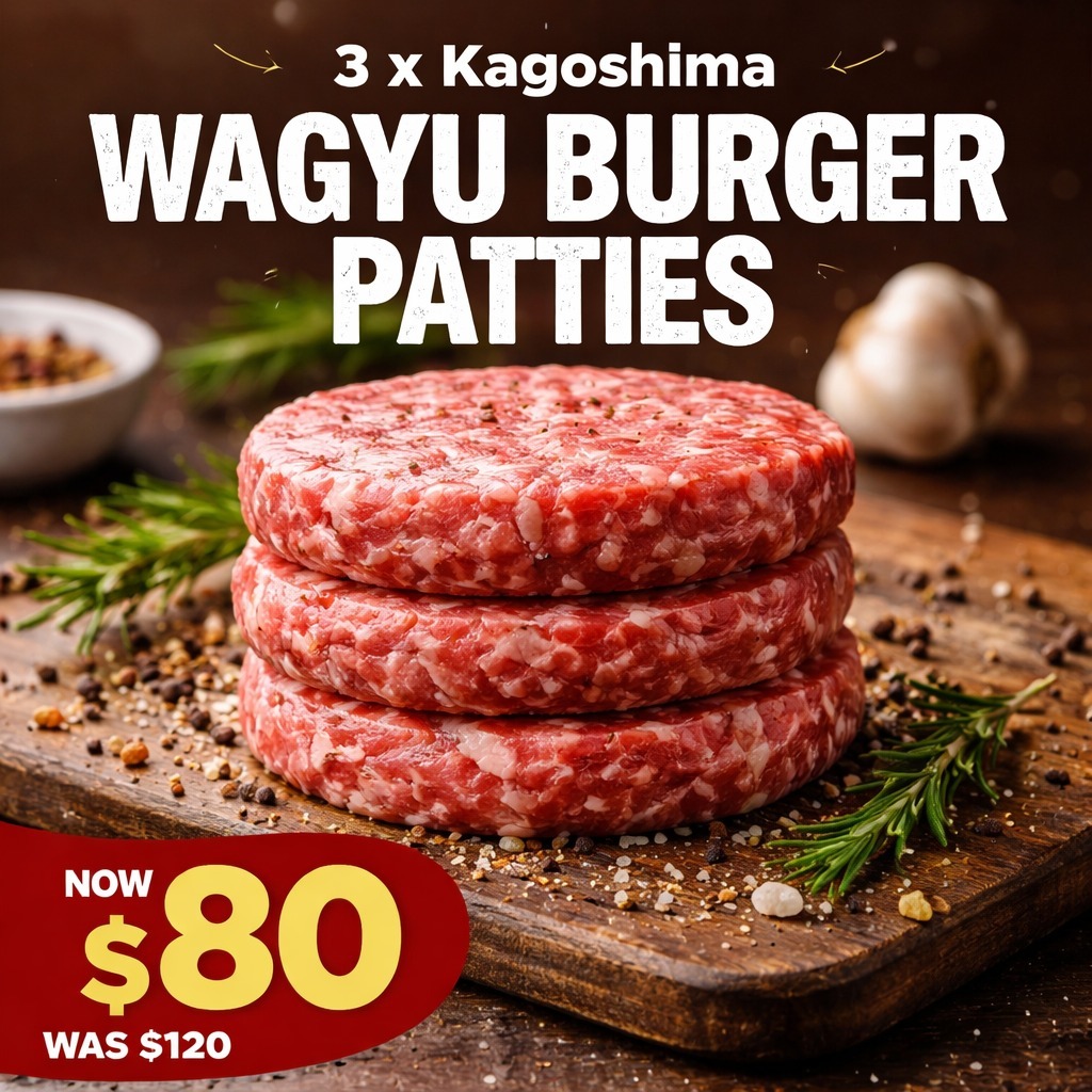 3 x Kagoshima Wagyu Burger Patties