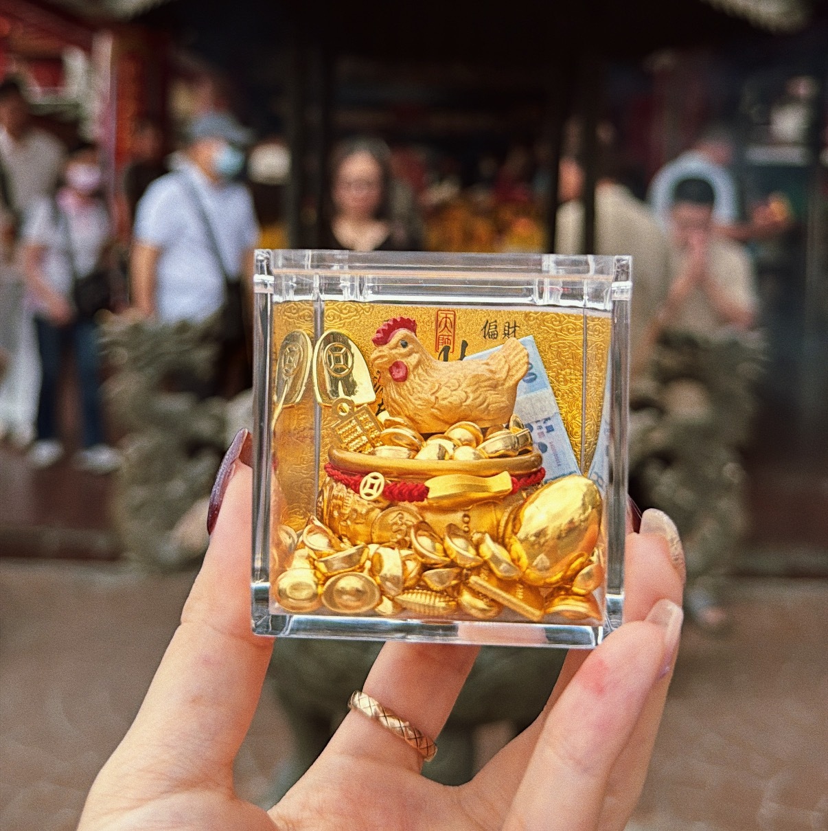 金雞聚寶盆/水晶樹金雞寶箱（過爐加持)