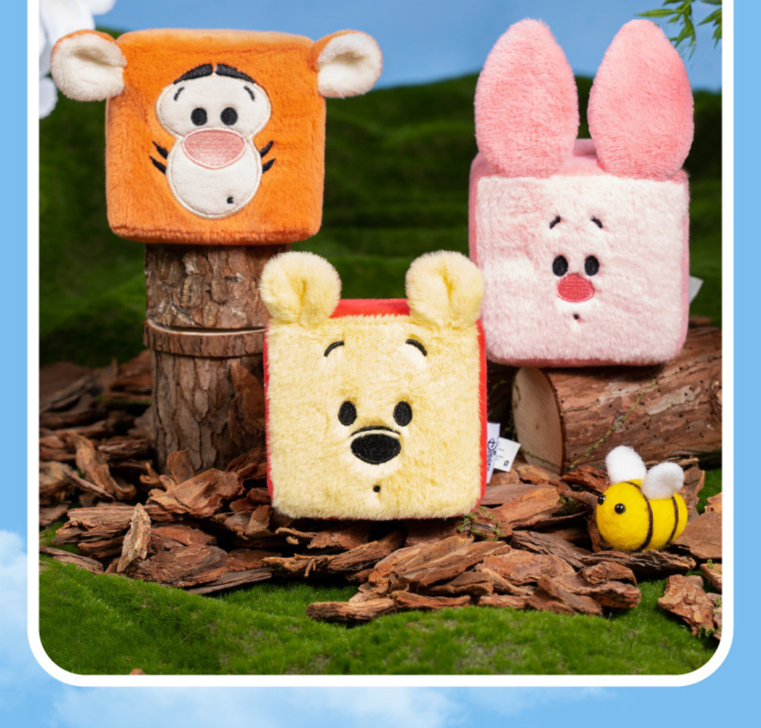 好寵-小熊維尼響紙方磚-迪士尼造型寵物發聲玩具推薦
