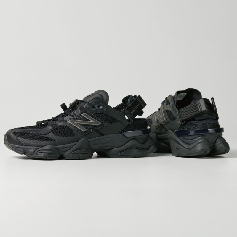 限量商品不退換 [5月中下旬發貨] 日本限定 男女鞋 NEW BALANCE 9060 NB9060 全黑 黑魂 黑武士 涼鞋 穆勒鞋 休閒鞋【U90604SC】