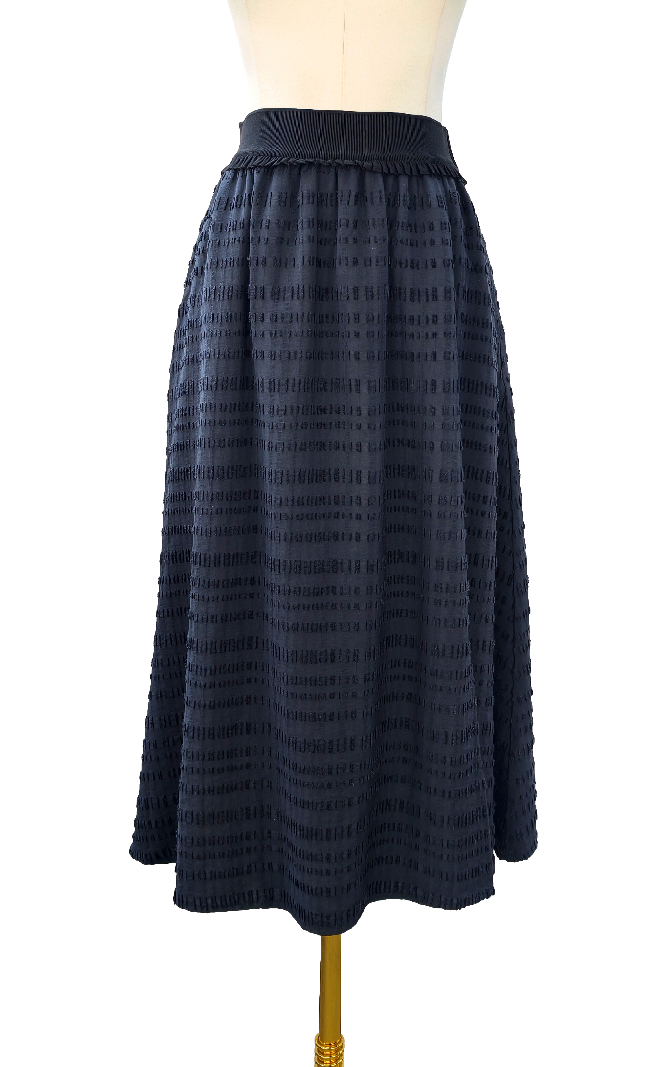 Textured Ruched Waistband Skirt SK0283