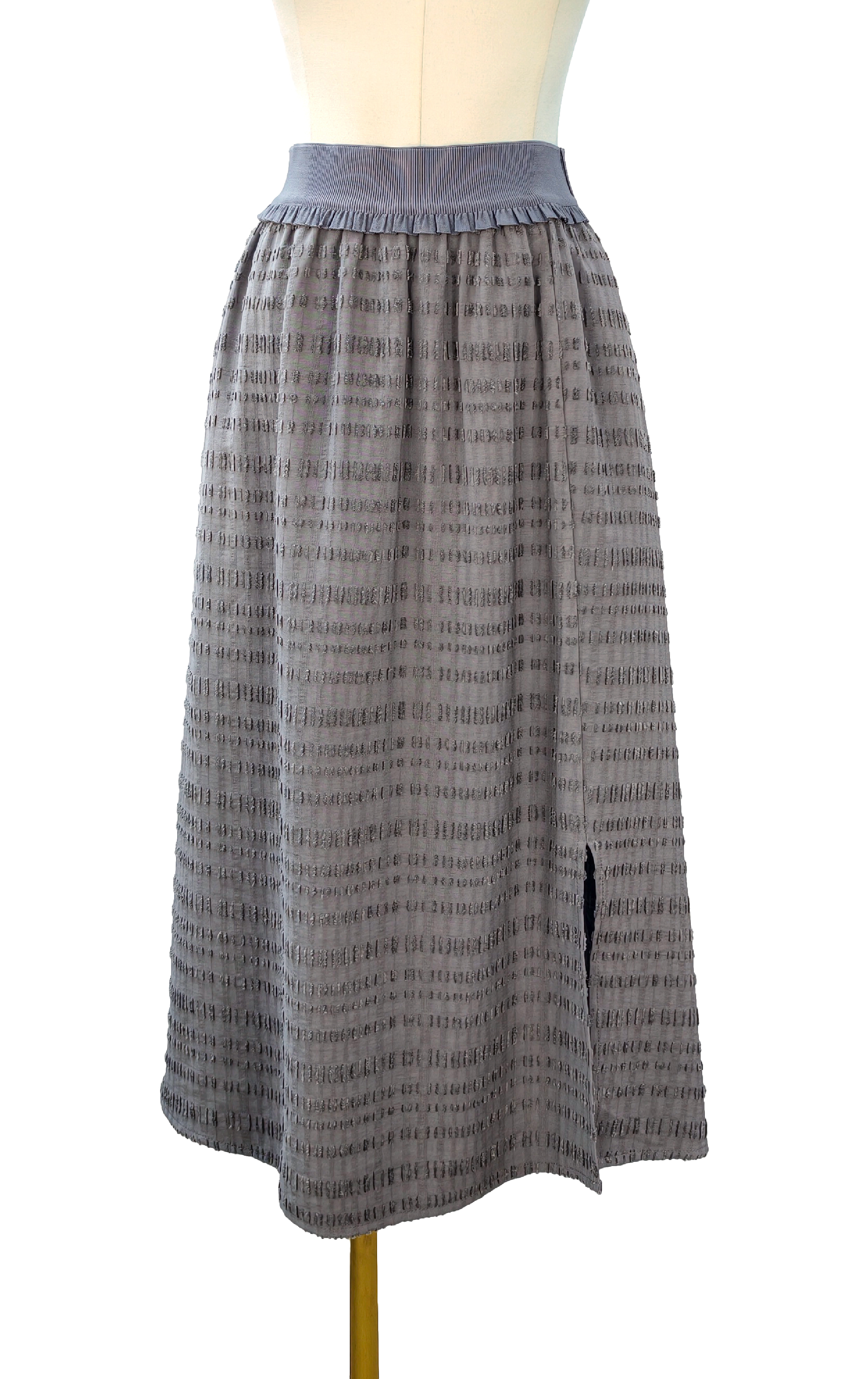 Textured Ruched Waistband Skirt SK0283