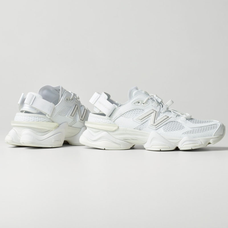 限量商品不退換 [5月中下旬發貨] 日本限定 男女鞋 NEW BALANCE 9060 NB9060 全白 涼鞋 穆勒鞋 休閒鞋【U90606B5】