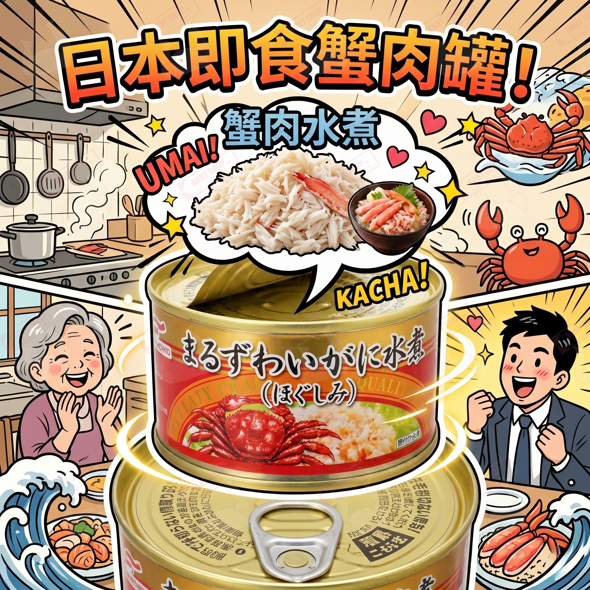 【現貨】LX0418630 日本即食蟹肉罐（蟹肉水煮）