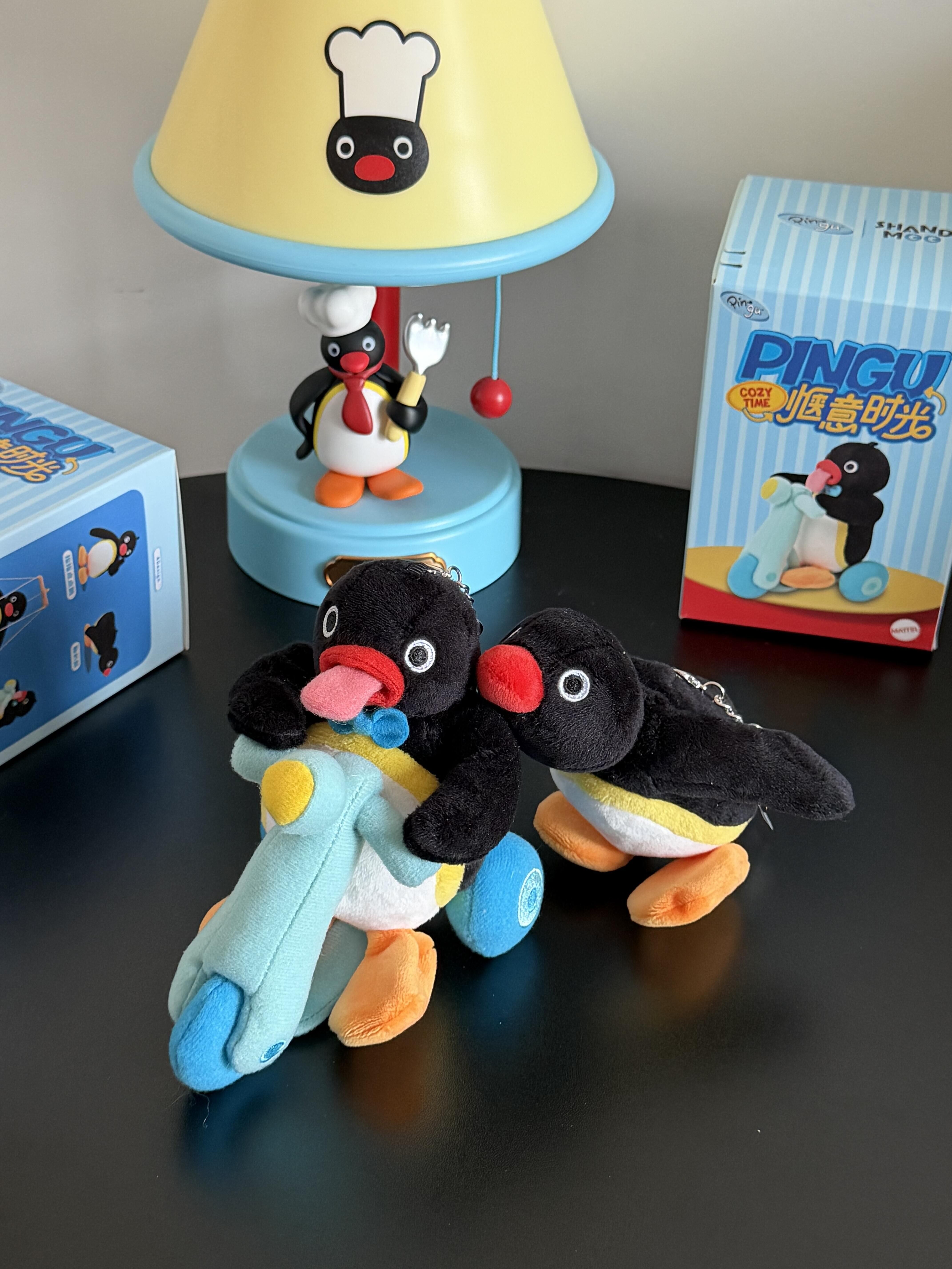 PINGU 企鵝家族 正版授權 愜意時光系列盲盒4款 鑰匙圈 吊飾(任買兩件7-11免運)/預購