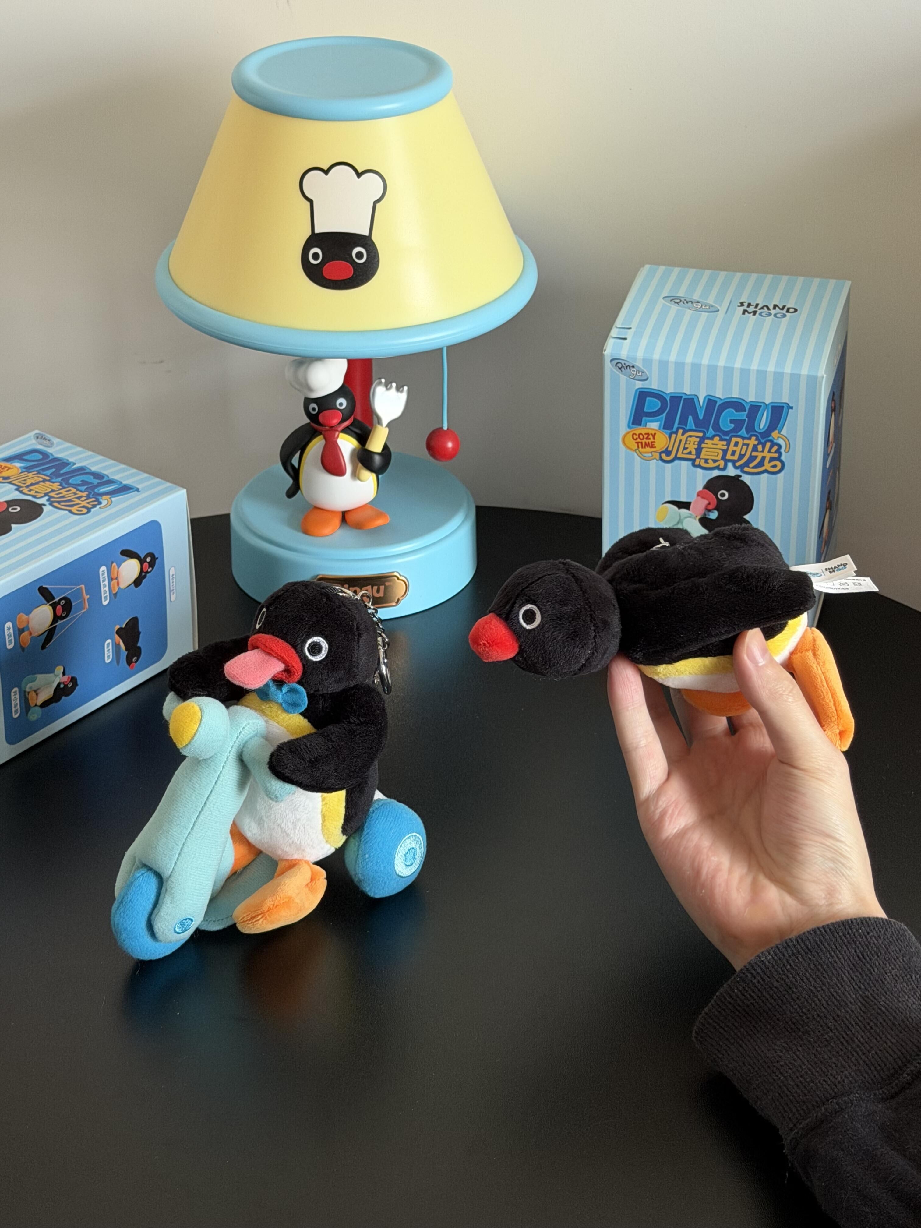 PINGU 企鵝家族 正版授權 愜意時光系列盲盒4款 鑰匙圈 吊飾(任買兩件7-11免運)/預購