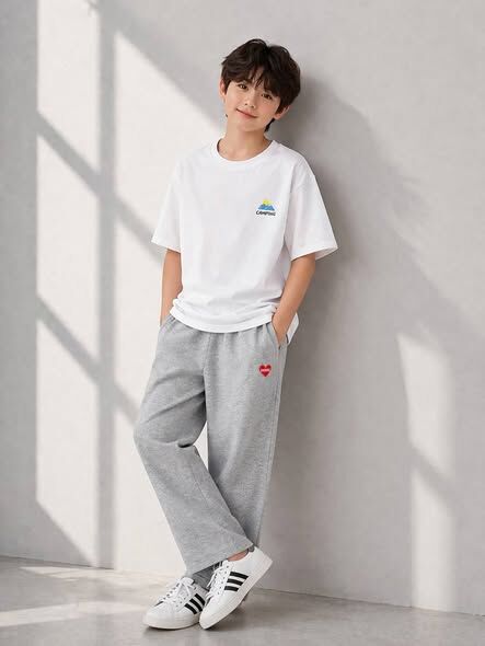 夏季山系露營風休閒短袖T(前簡約後圖)