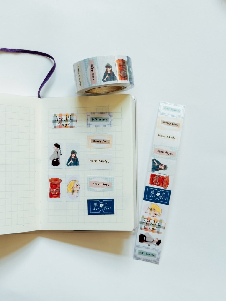 甜蜜生活．寫信給你 標籤貼紙卷 <整捲/分裝>