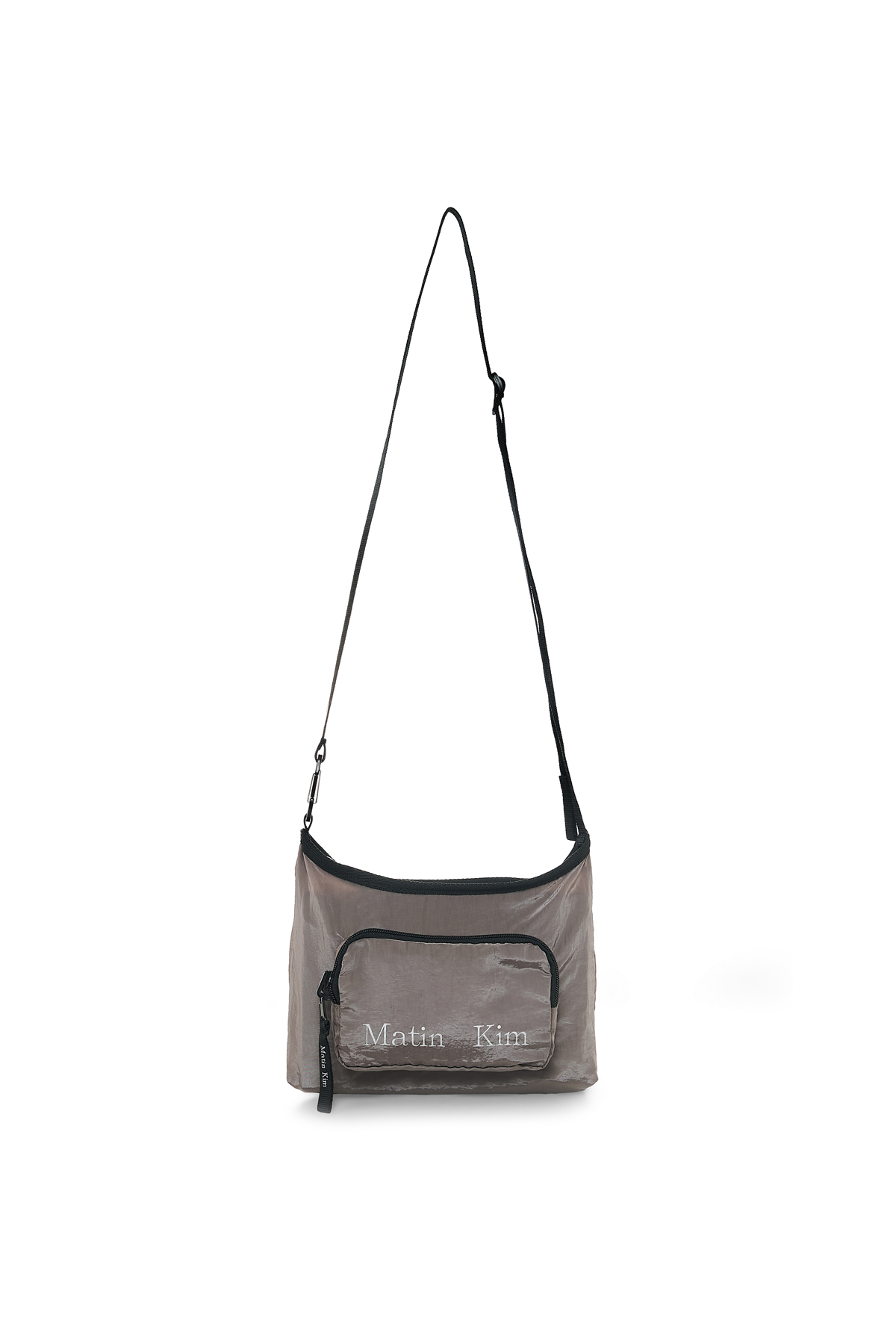 可收納輕量斜背包 灰色