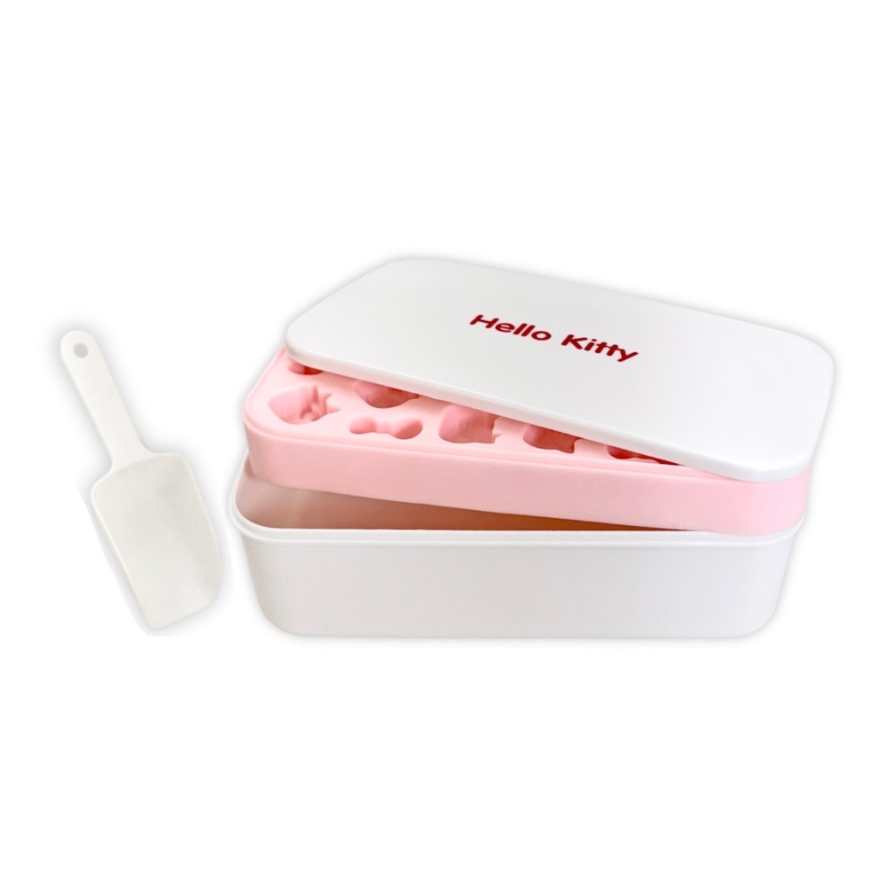 【Hellokitty】凱蒂貓矽膠按壓冰盒 模具冰格盒 食品級製冰 製冰盒