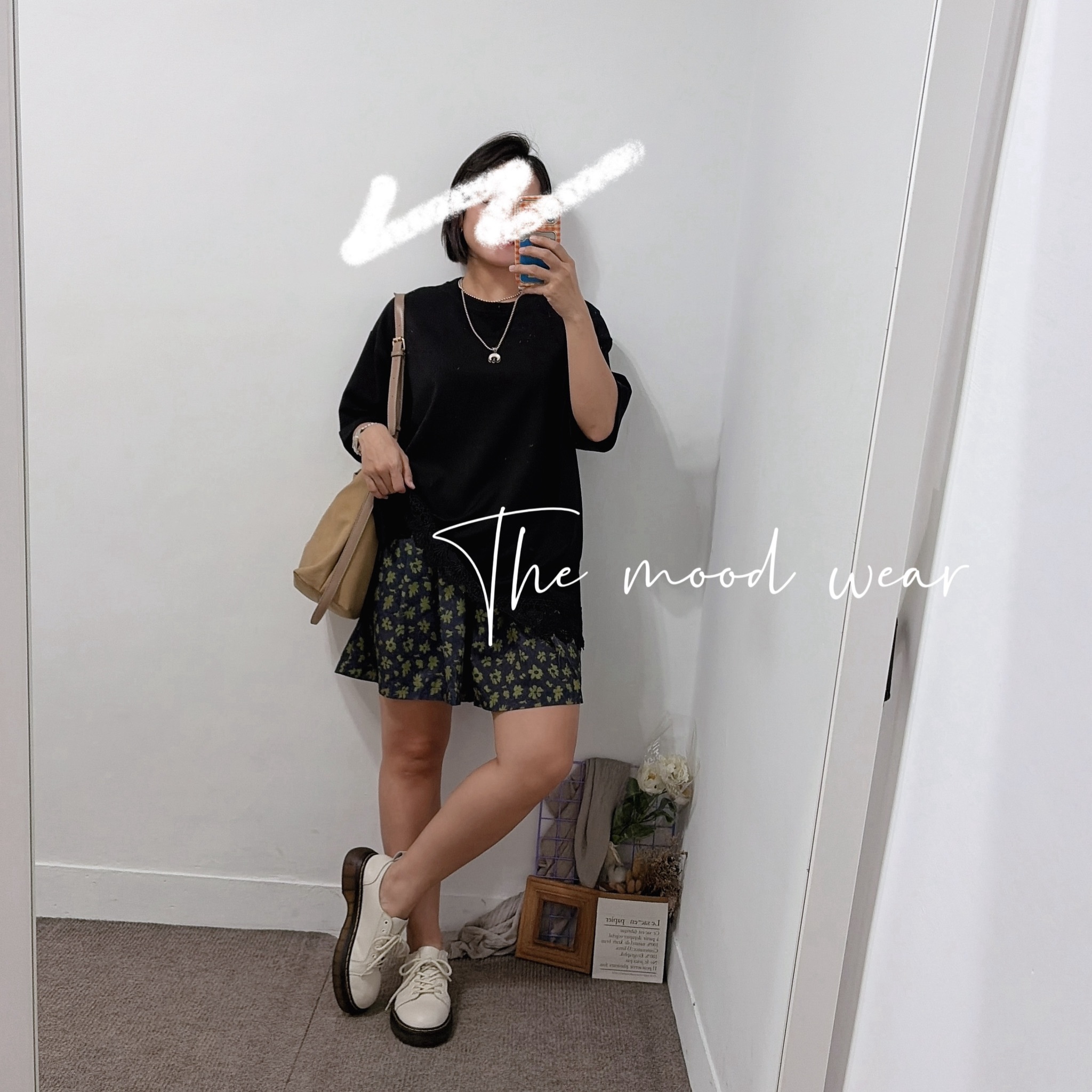 超涼快 小花寬褲裙