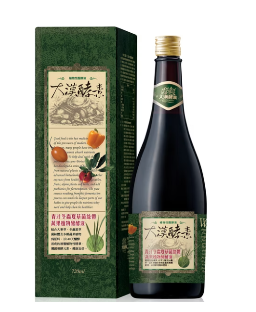 [S] DA HAN GREEN JUICE, CORDYCEPS SINENSIS, MYCELIUM, VEGETABLES, FRUITS, PLANTS, FERMENTED LIQUID 720ML/BOTTLE, SDH18 (SDH18)