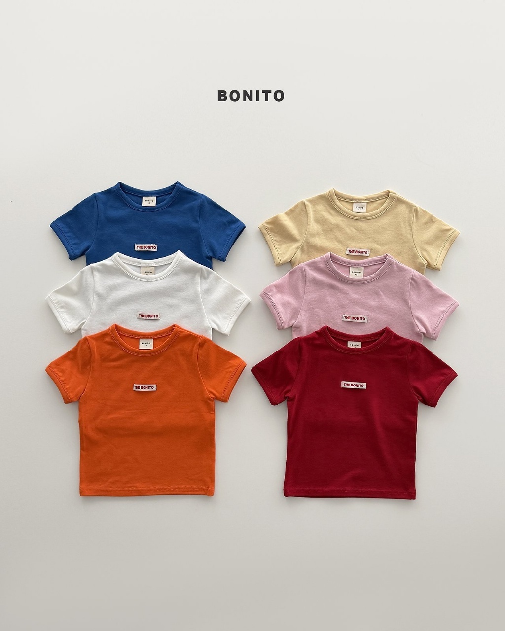 正韓夏Bonito 嫩嬰/小童六色日常簡單上衣