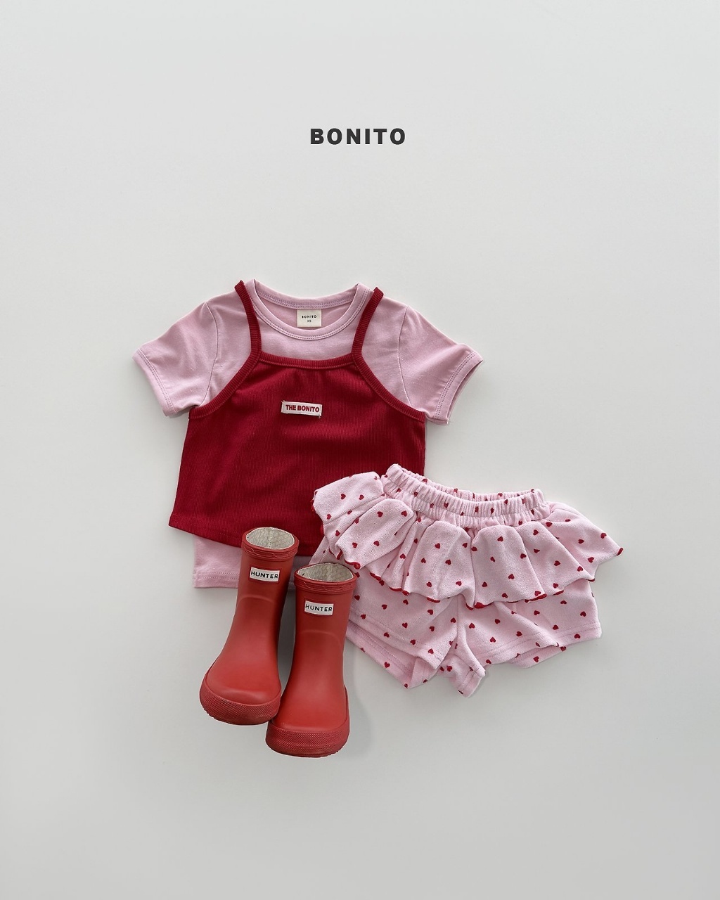 正韓夏Bonito 嫩嬰/小童六色日常簡單上衣