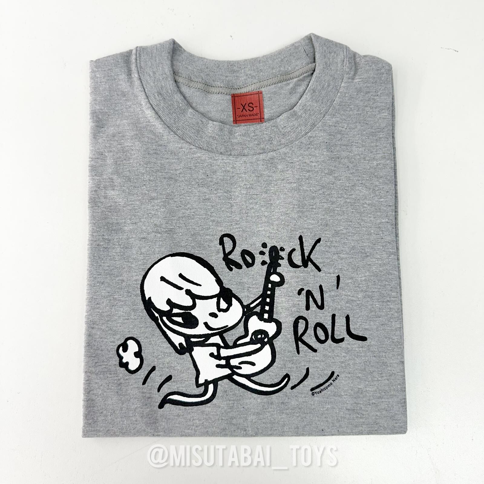 Yoshitomo Nara N's YARD Grey T-shirt - Rock N' Roll (XS)
