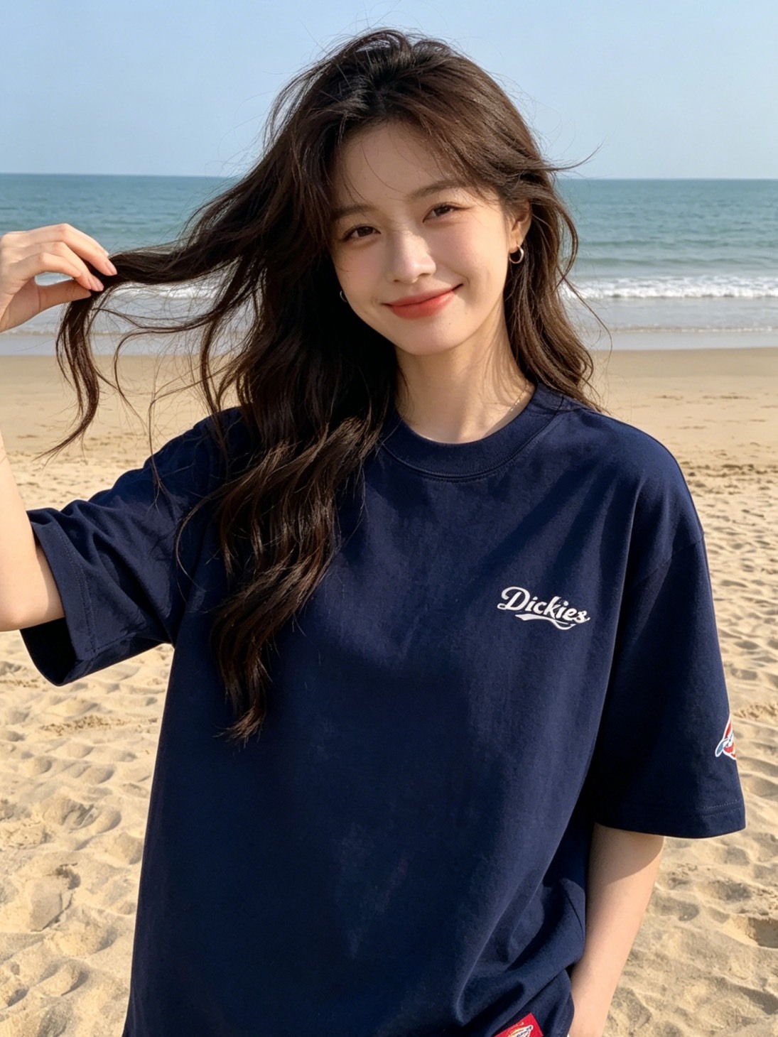 DICKIES 草寫 刺繡字母 小標 短T 男女同款