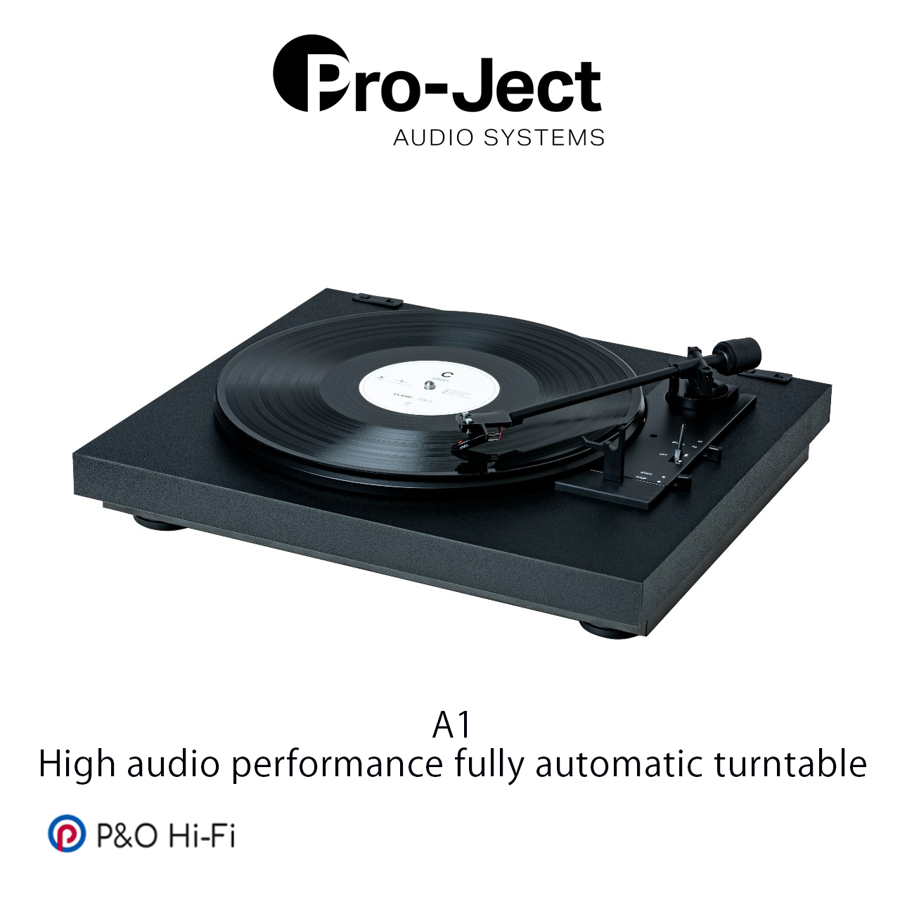 Pro-Ject A1 AUTOMAT 黑膠唱盤 (高光黑)