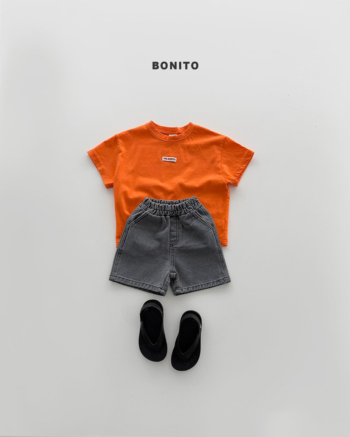 正韓夏Bonito 嫩嬰/小童五色日常飽和色果汁上衣