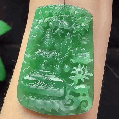 410357 翡翠冰綠虛空藏菩薩