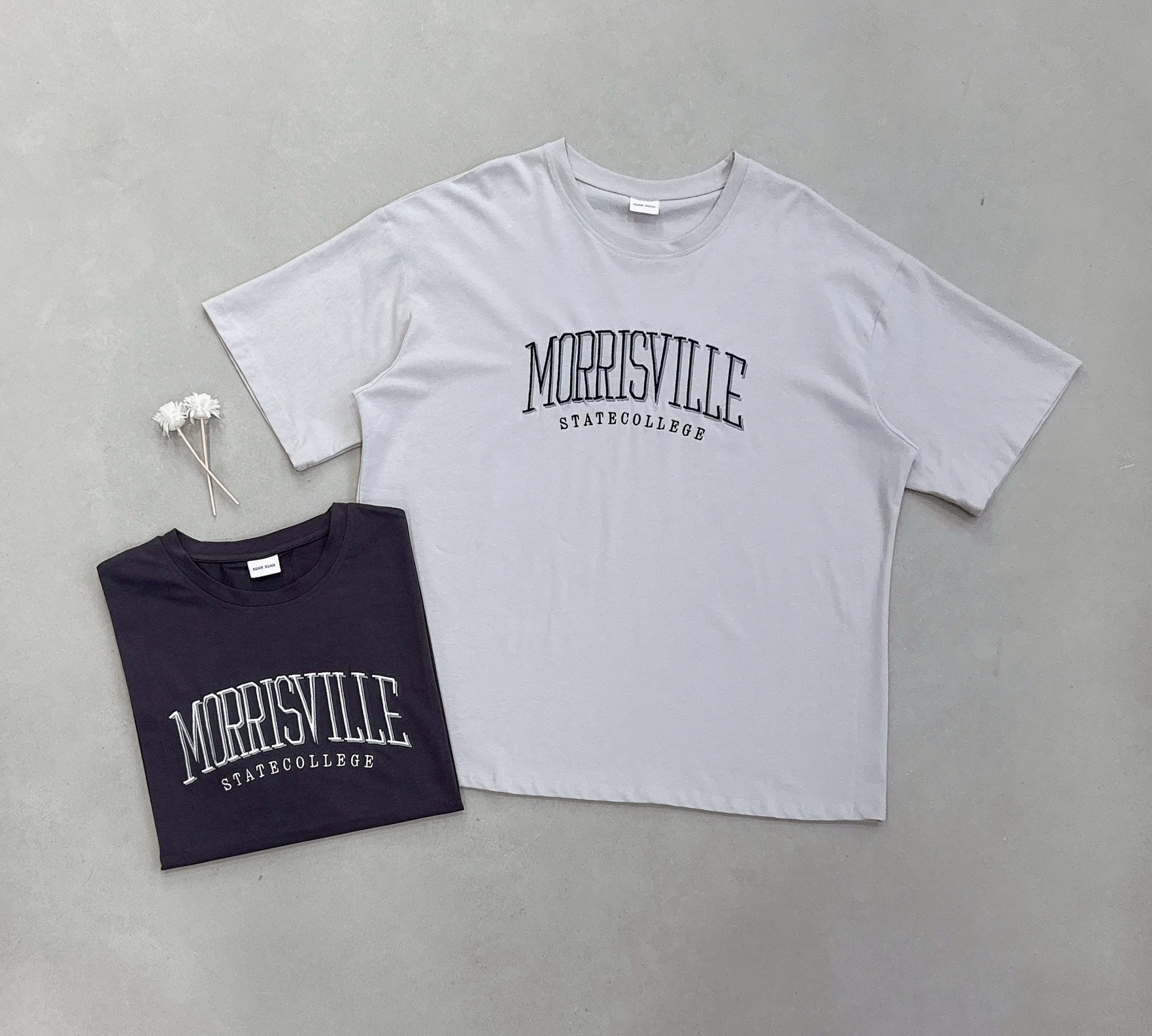 配色刺繡MORRISVILLE棉質衣