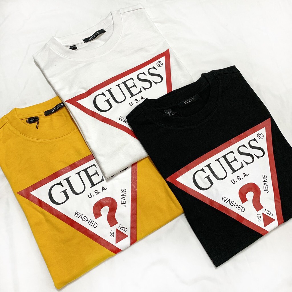 Guess短袖 短T 經典 貼布大LOGO胸前