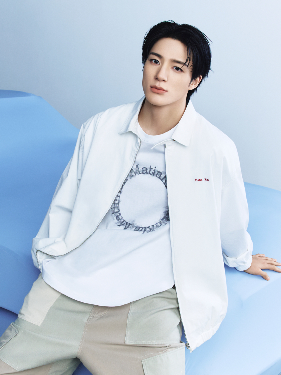 圓標LOGO上衣男款 白色