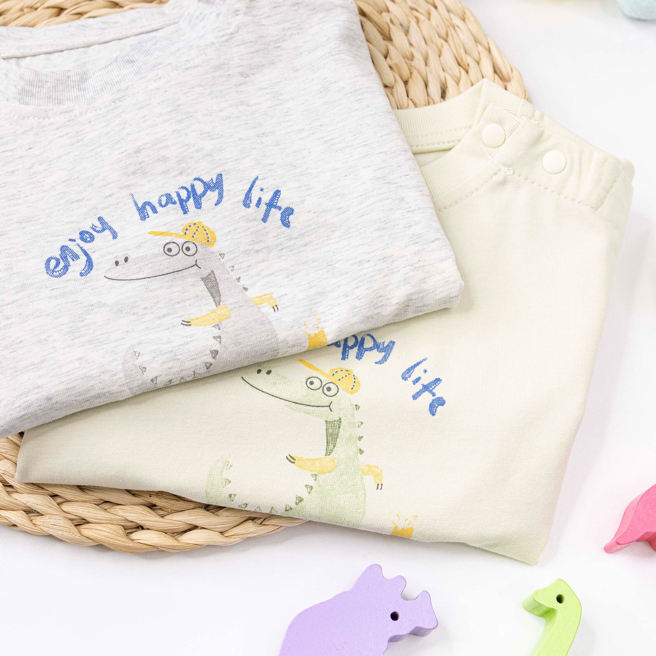 手繪塗鴉鱷魚上衣＊二色 (H60041)