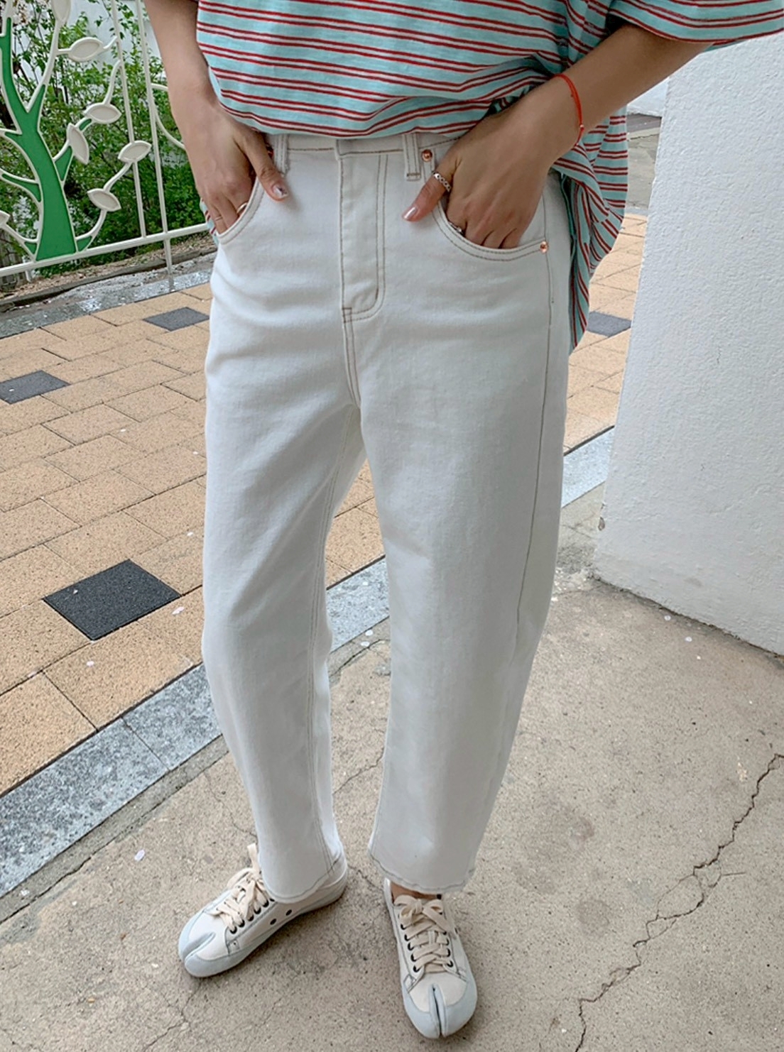 ᴴᴼᵀ ▸▸店長推薦◃◃ 春夏新款/車線蘿蔔牛仔褲 MANIFEST正韓🇰🇷