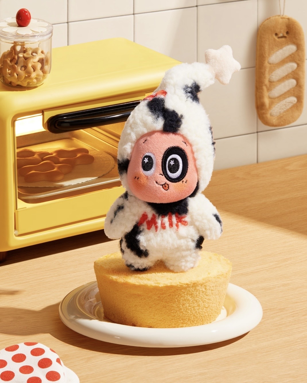 TWINKLE TWINKLE 星星人 歡迎來到月球表面系列 牛奶小布丁 毛絨 鑰匙圈 吊飾 / 預購