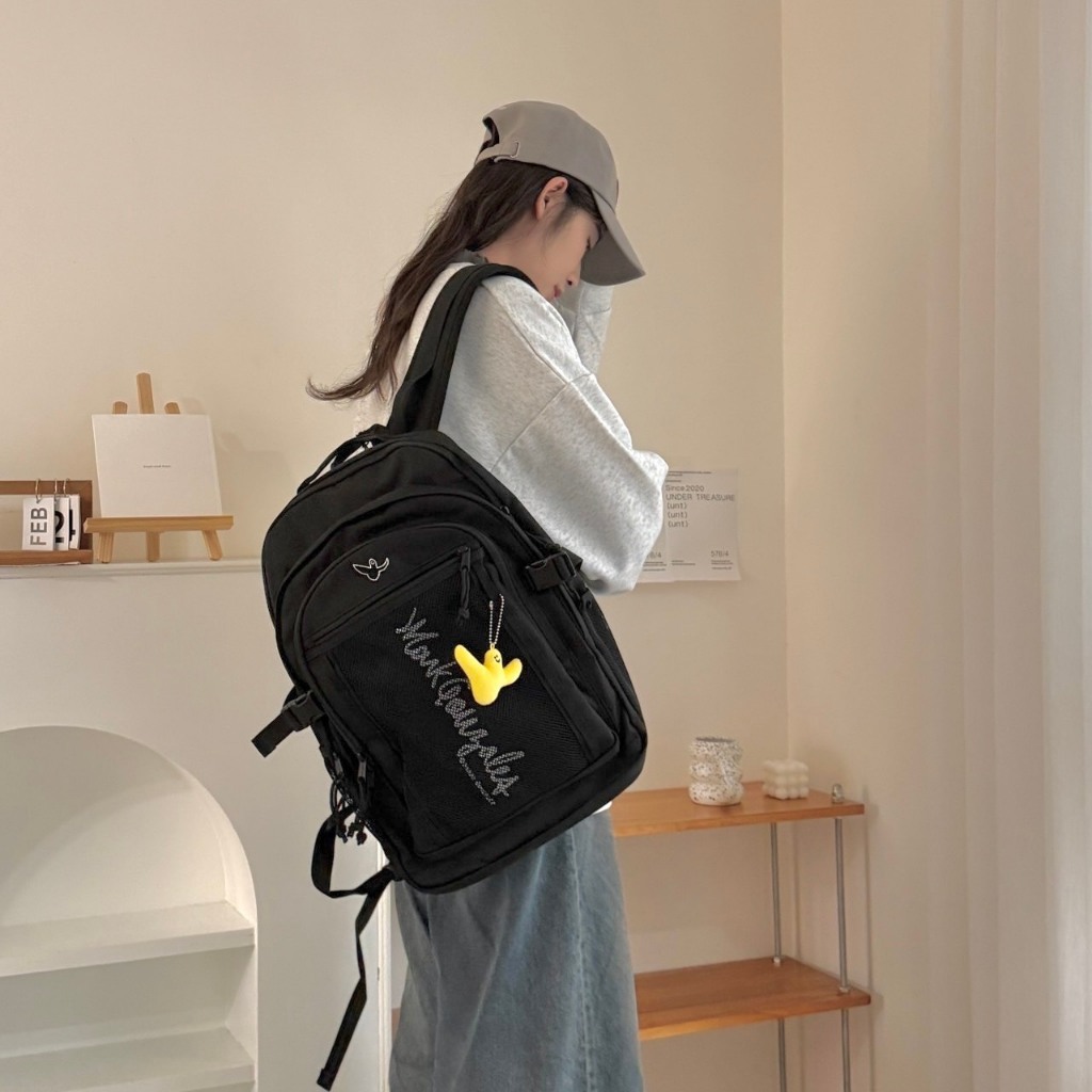 韓國 Wacky Willy小飛人後背包 書包 包包 雙肩包 電腦包 筆電背包