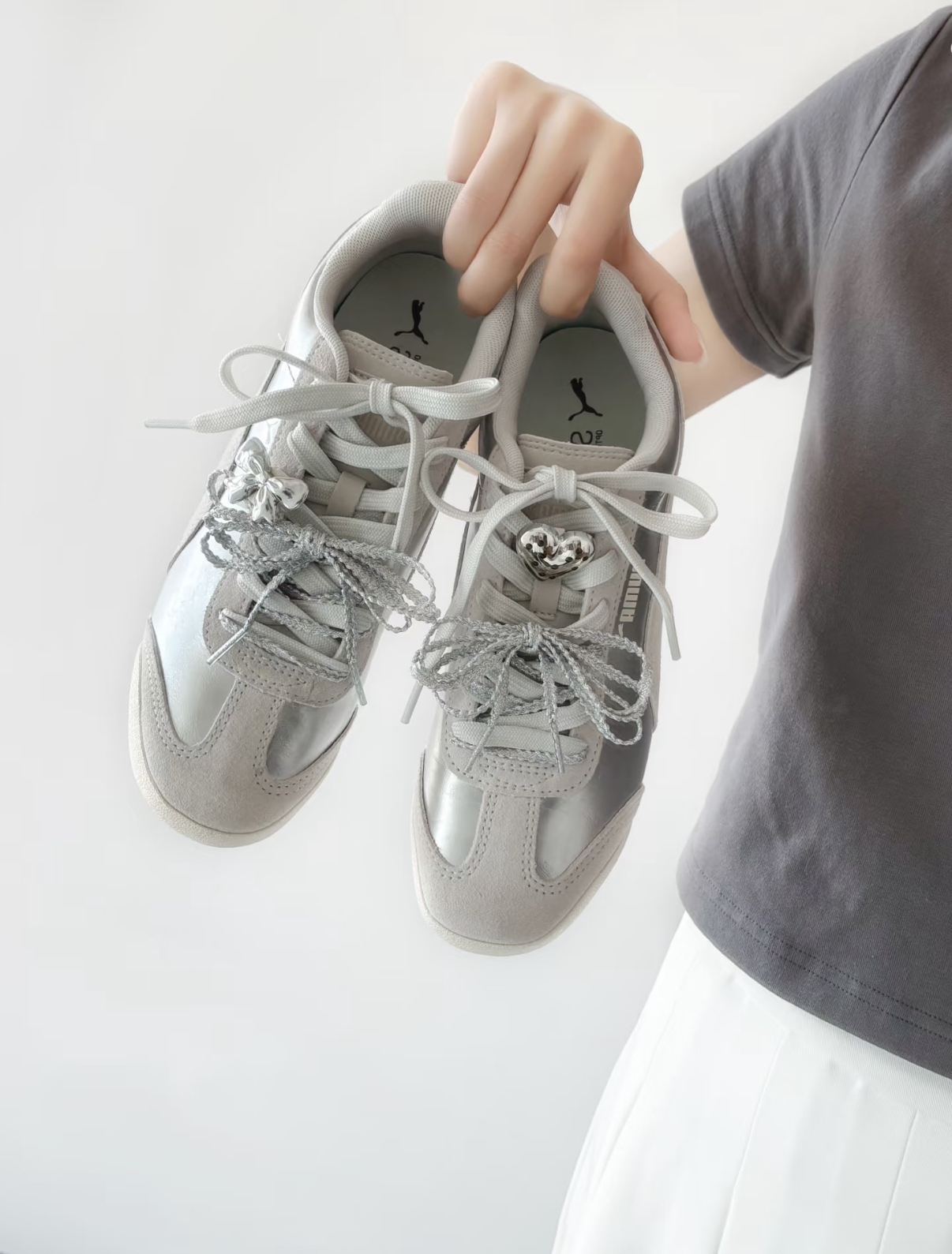 PUMA Turino SD 銀灰白色 灰白色 銀白色 麂皮 復古 薄底鞋 貼貼鞋 女款 406755-01/預購