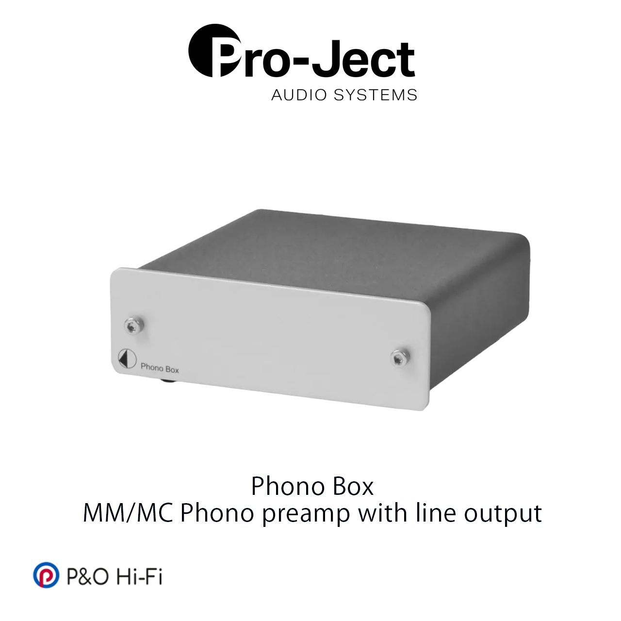 Pro-Ject Phono Box MM/MC Phono 前級擴音機(銀色)