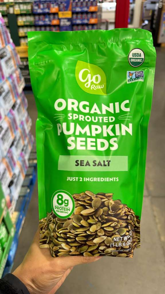 YN003 Go Raw 有機發芽海鹽南瓜籽 1LB EXP: 03.2027