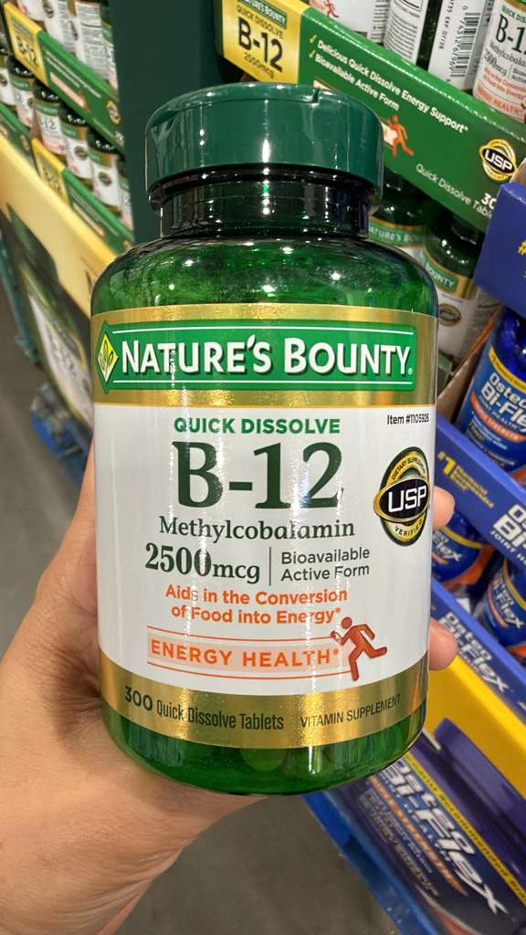 YN005 Nature's Bounty 自然之寶維他命B-12 (2500 mcg) 300片 EXP: 11.2028