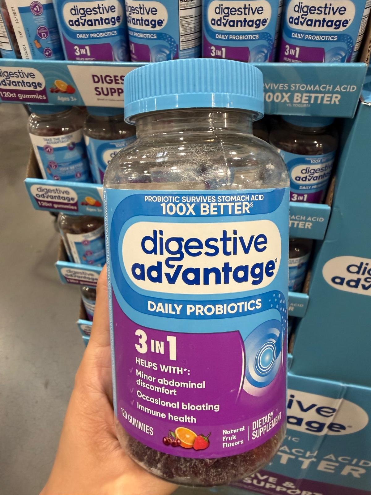 YN013 Schiff, Digestive Advantage 日常益生菌軟糖 120粒 EXP: 11.2027