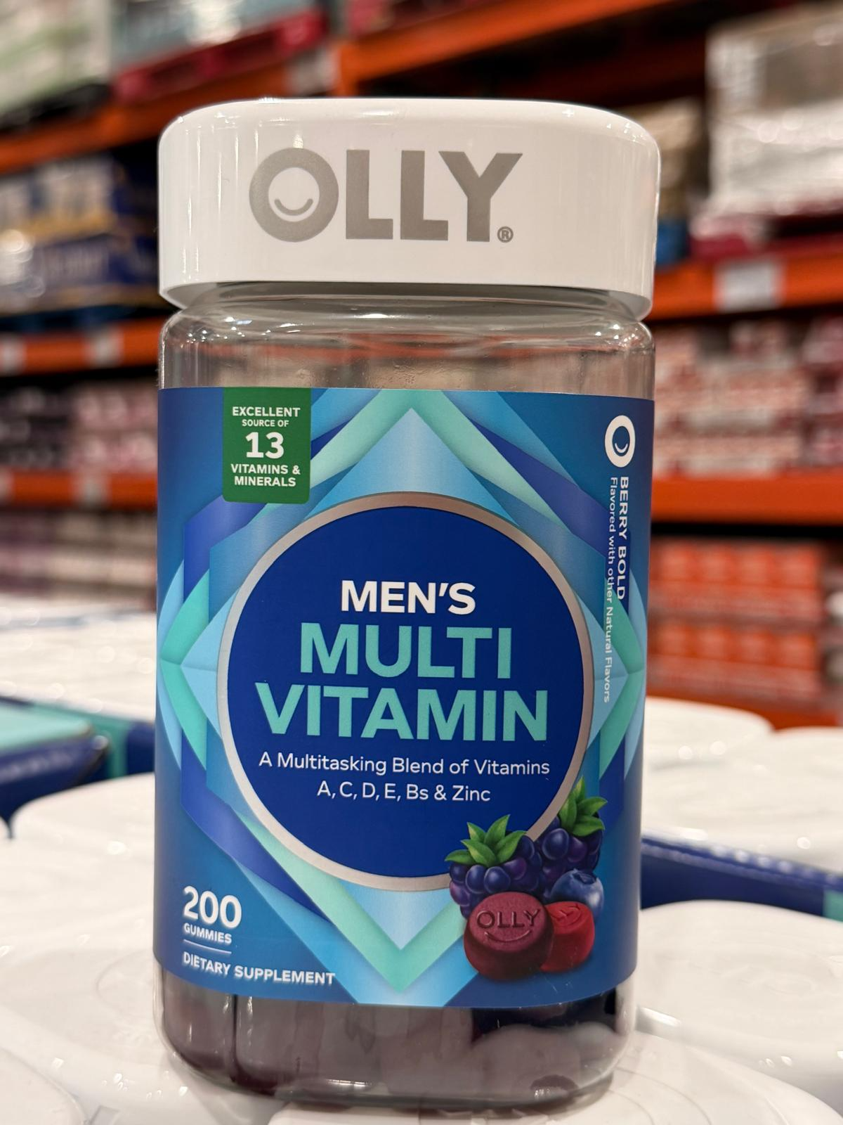 YN014 Olly 男士多元維他命軟糖 200粒 EXP: 06.2027