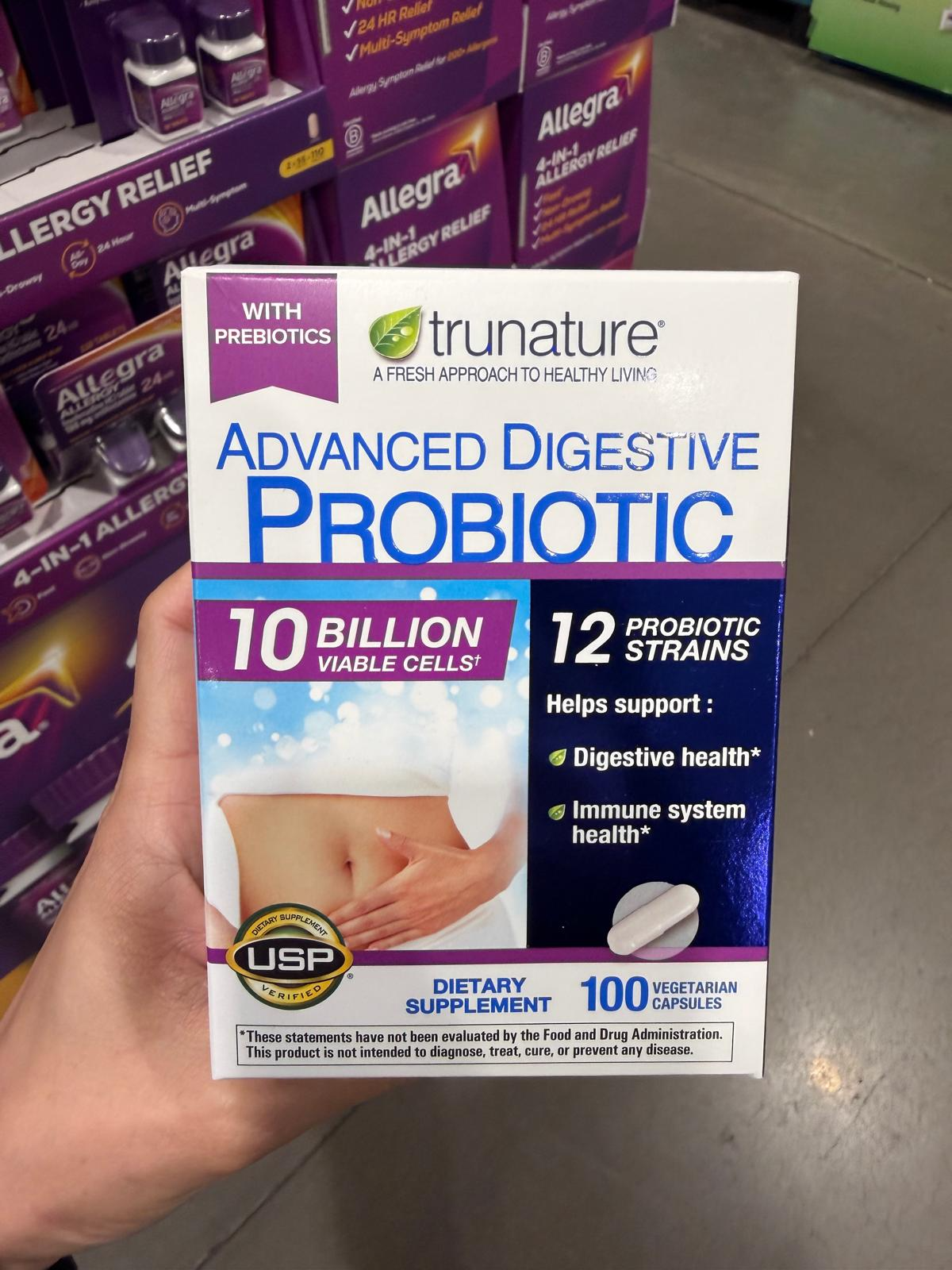 YN015 trunature 益生菌 100億強效消化 100粒素食膠囊 EXP: 01.2028