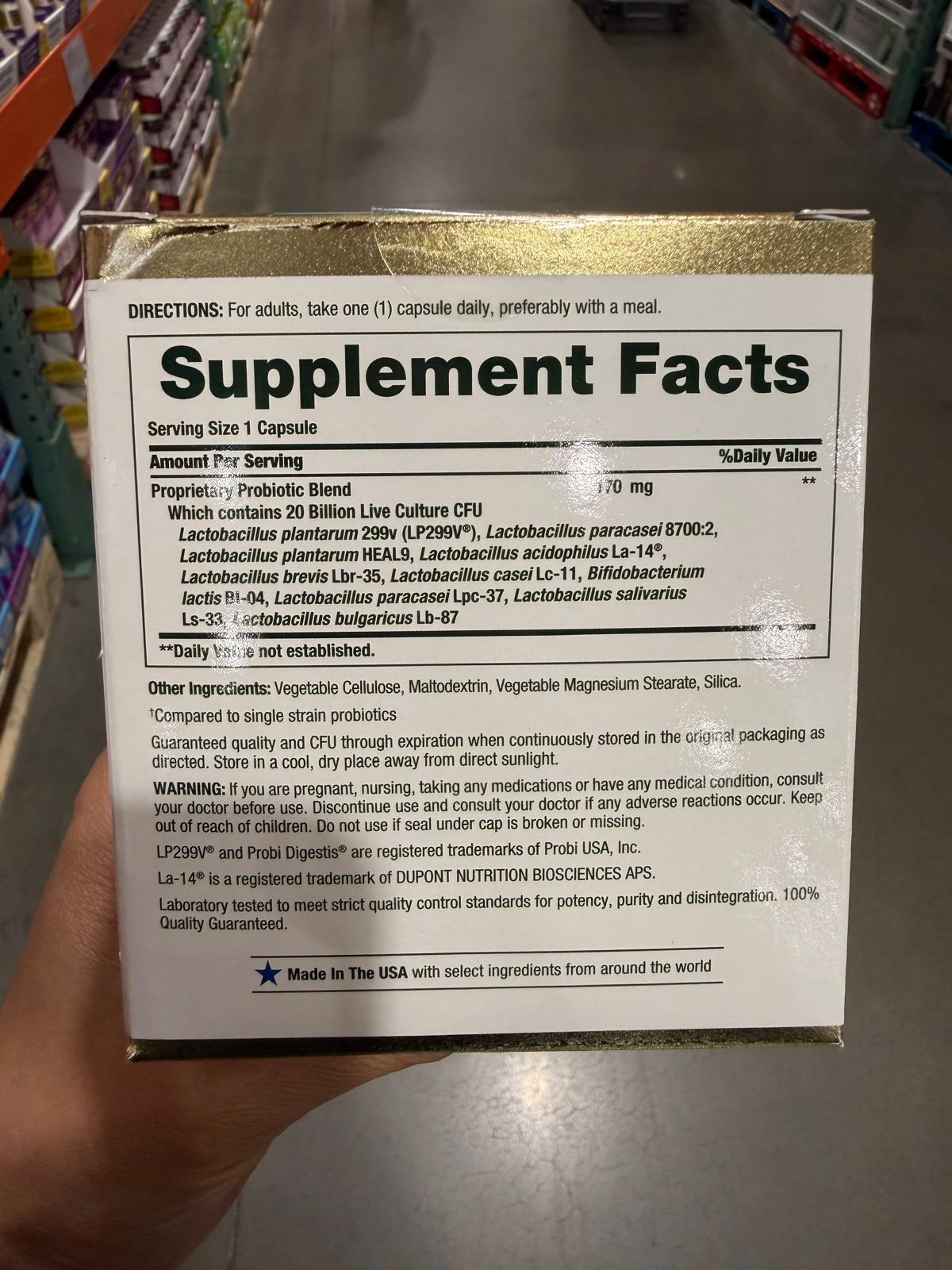 YN017 Nature's Bounty 超強益生菌10 70粒 EXP: 10.2027